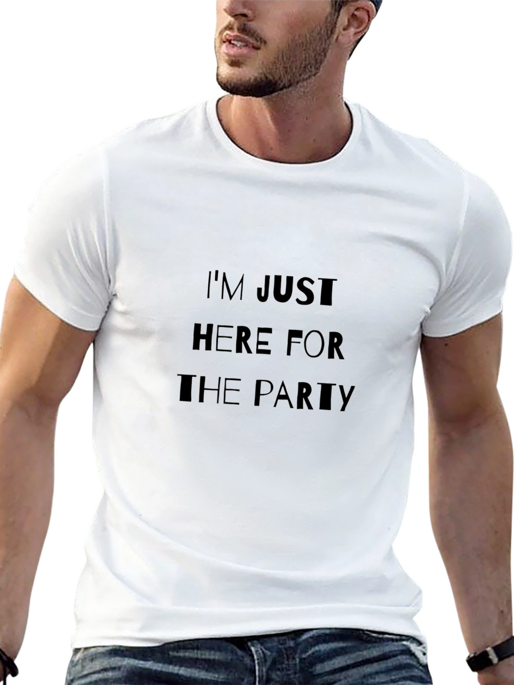 Party Ready: Mens Graphic T-Shirt