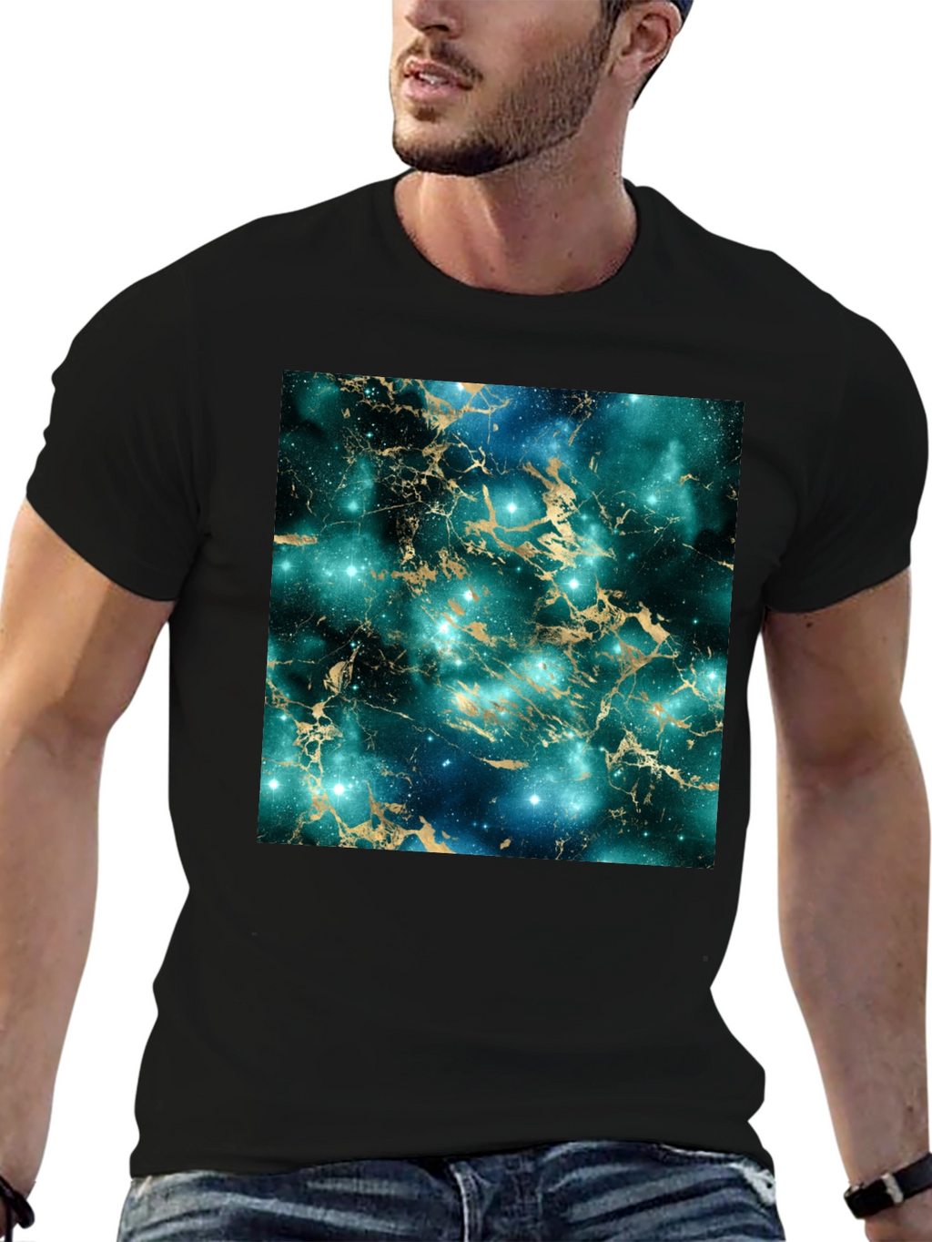 Galaxy Marble Print T-Shirt