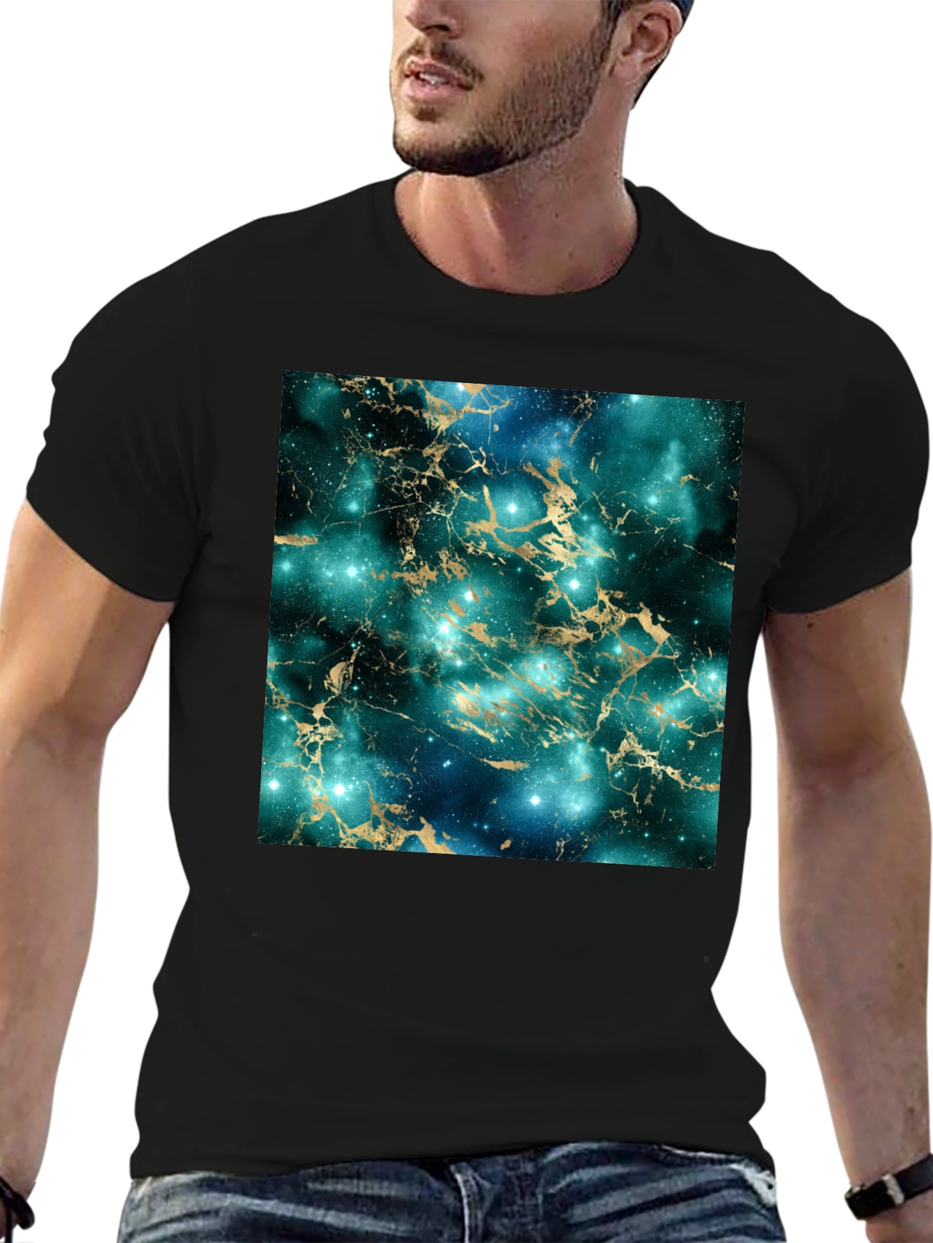 Galaxy Marble Print T-Shirt