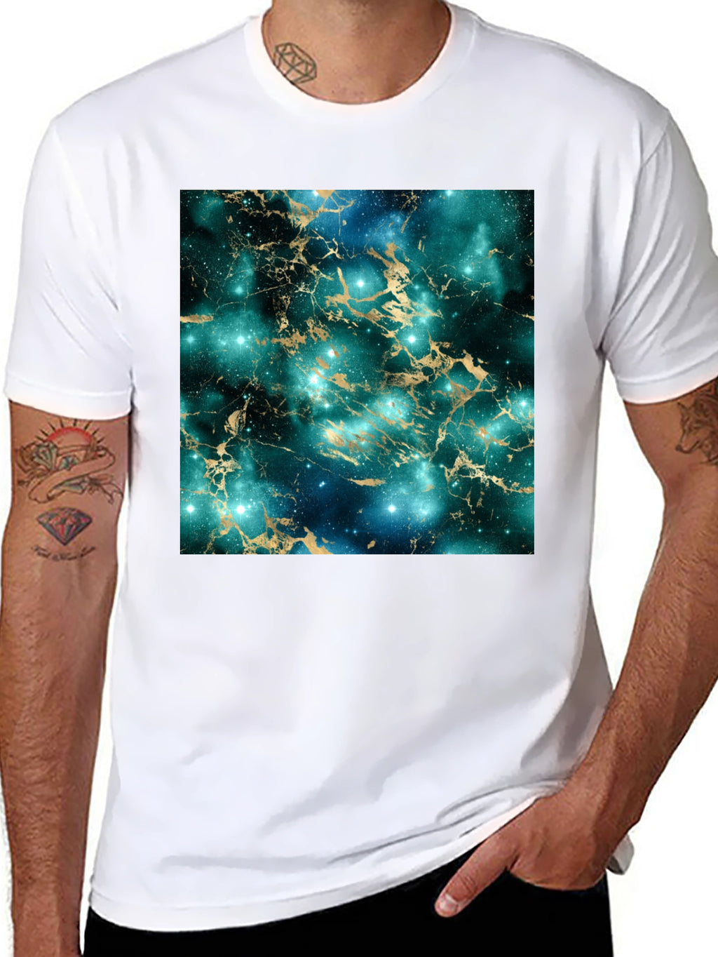 Galaxy Marble Print T-Shirt