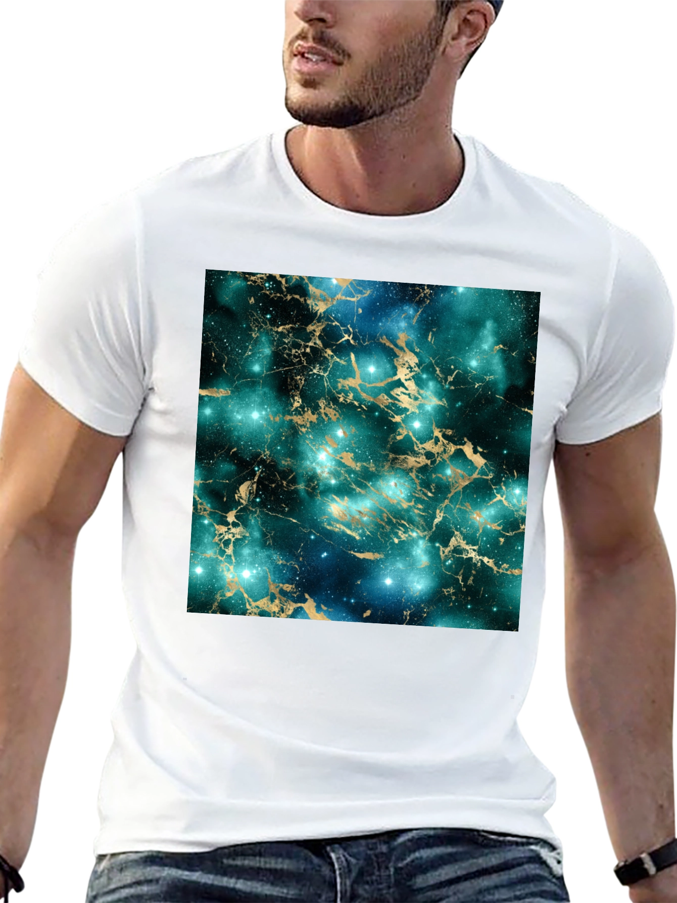 Galaxy Marble Print T-Shirt