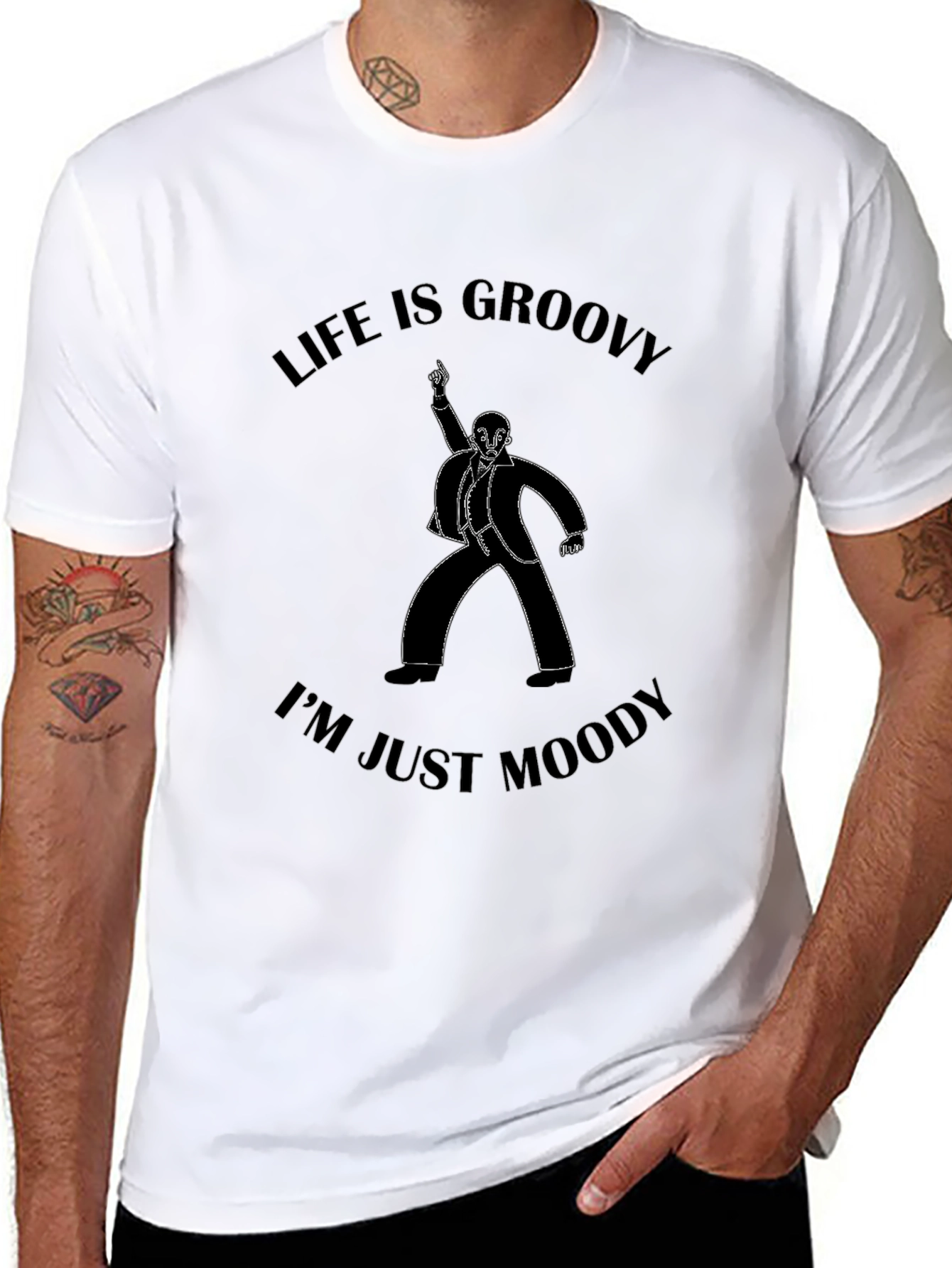 Groovy Life Mens T-Shirt - Black