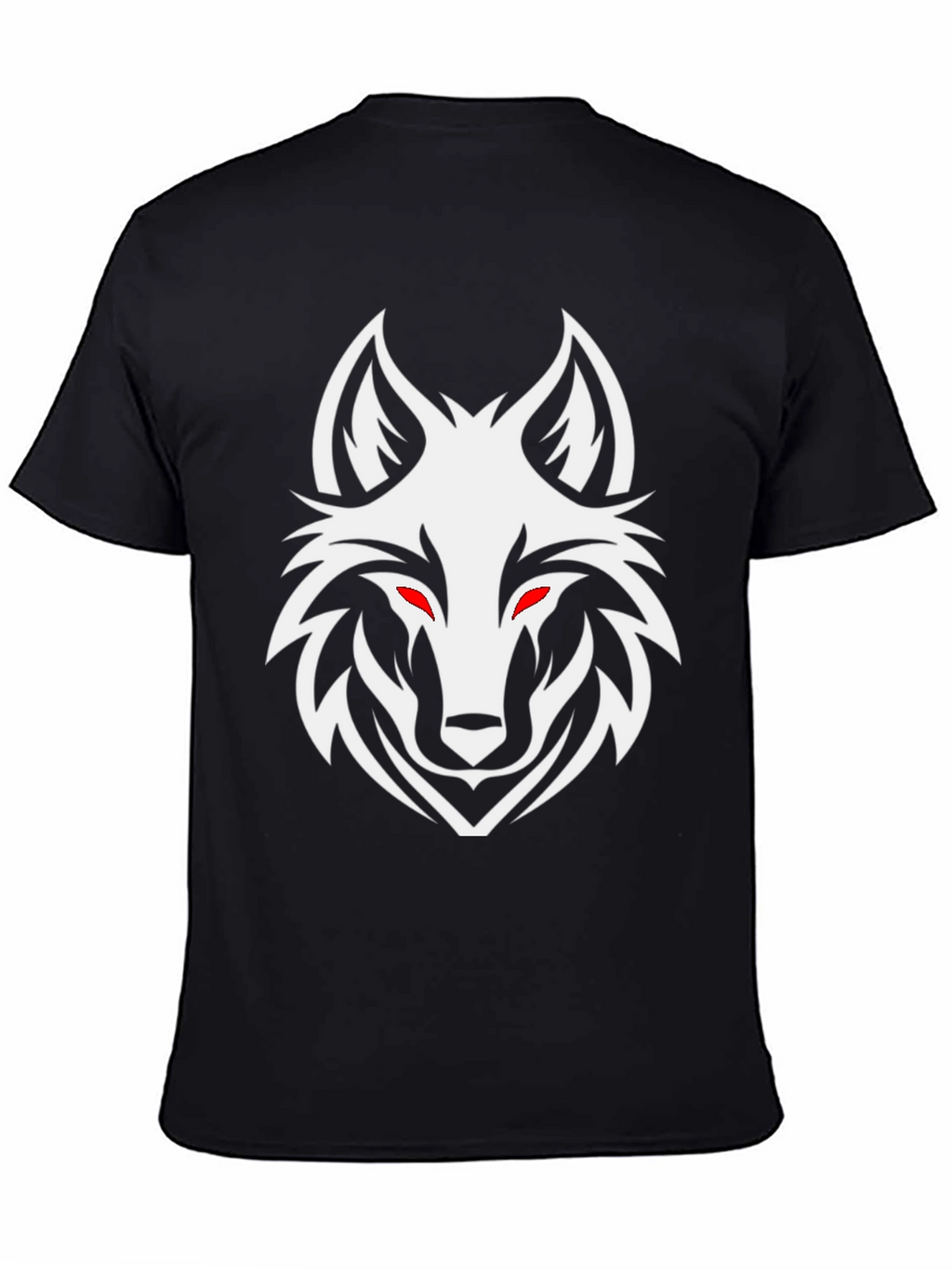 Black Wolf Head Graphic Tee