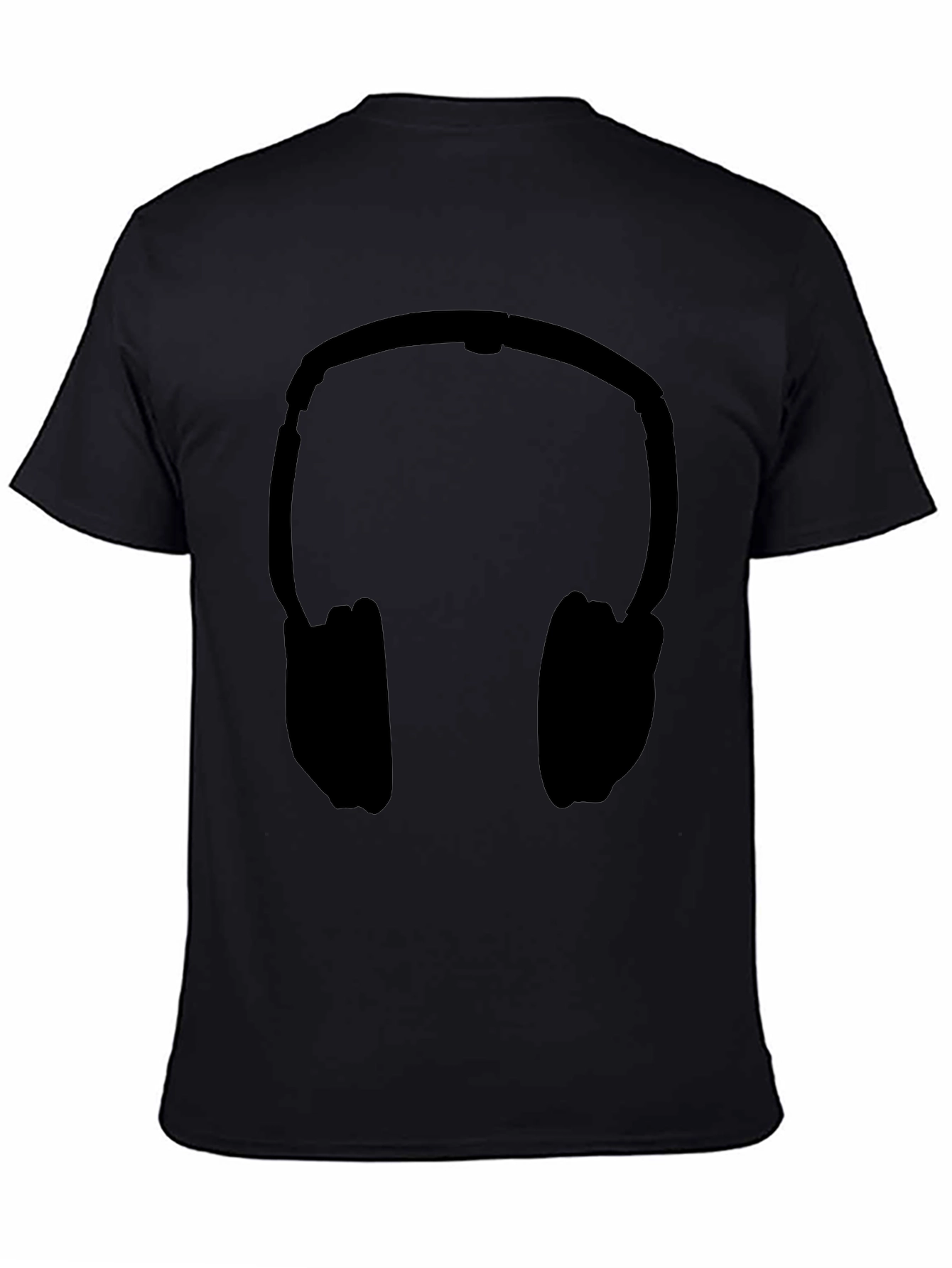 Headphones Graphic Tee - Black