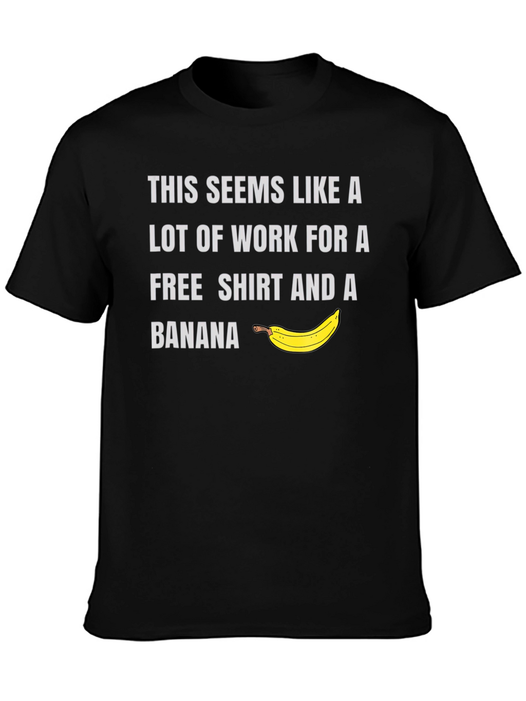Free Shirt & Banana Mens Graphic Tee