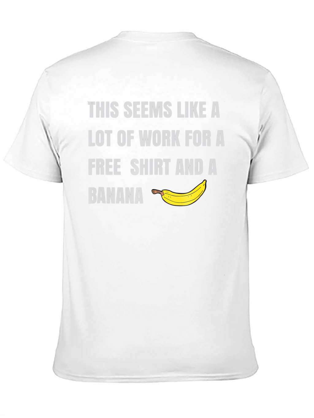 Free Shirt & Banana Mens Graphic Tee