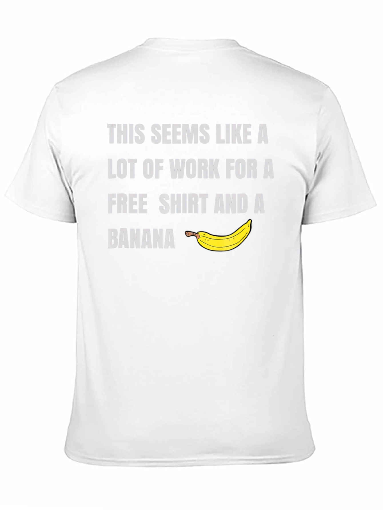 Free Shirt & Banana Mens Graphic Tee