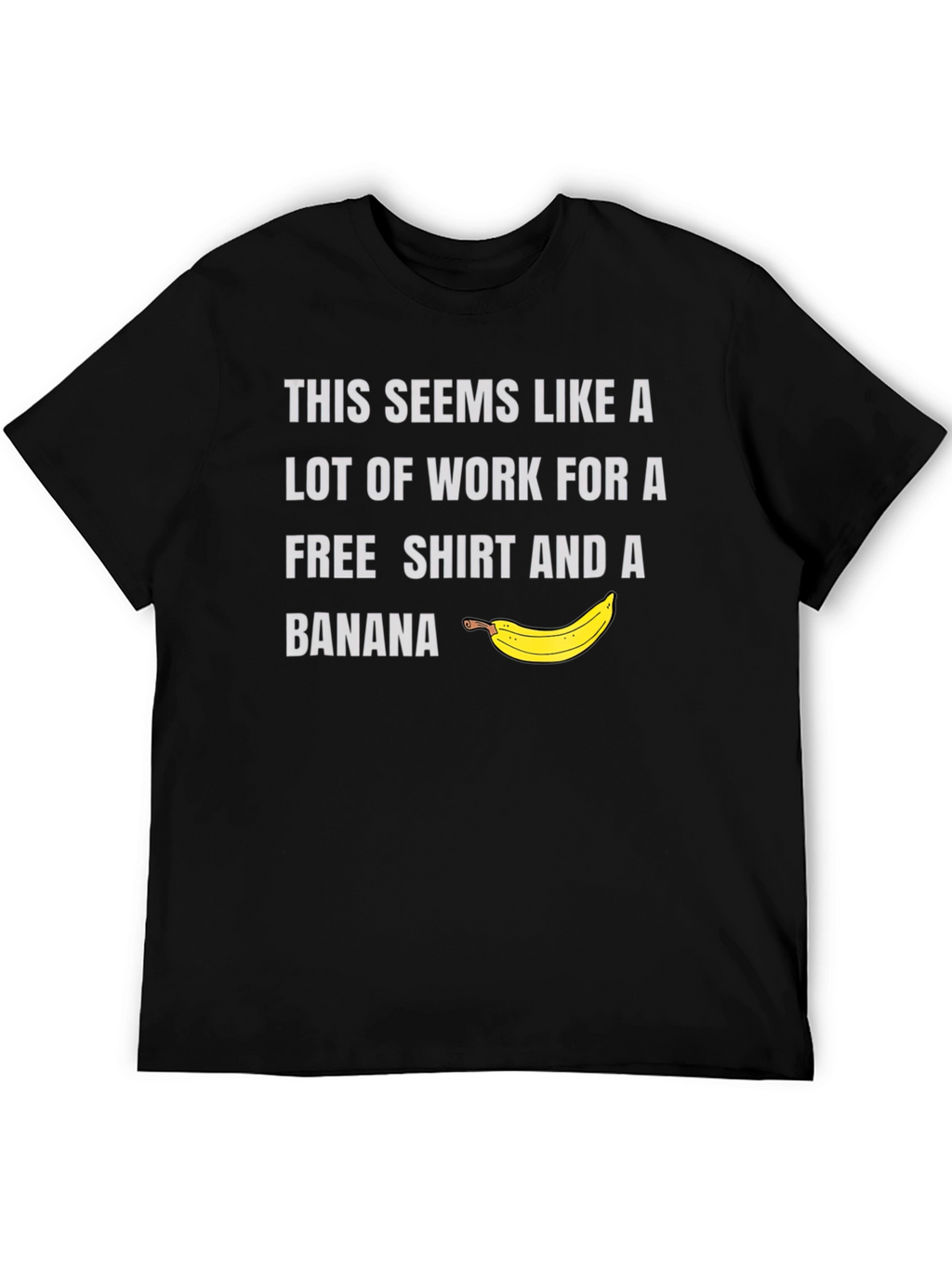 Free Shirt & Banana Mens Graphic Tee
