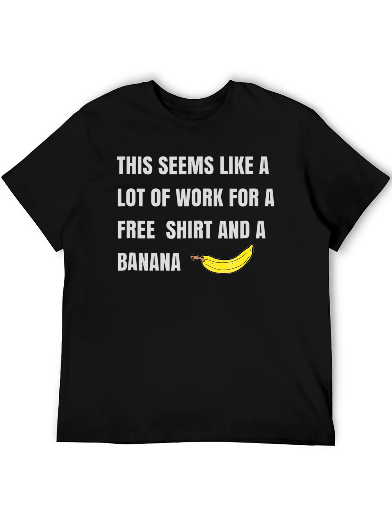 Free Shirt & Banana Mens Graphic Tee