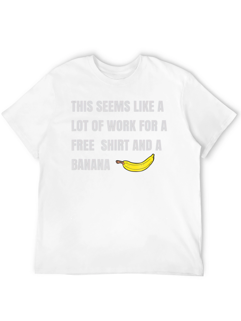 Free Shirt & Banana Mens Graphic Tee