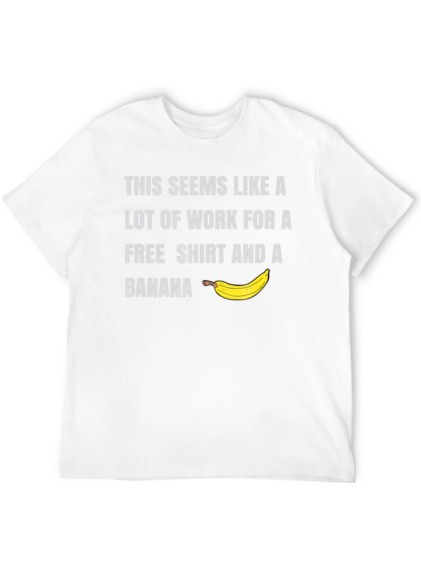 Free Shirt & Banana Mens Graphic Tee