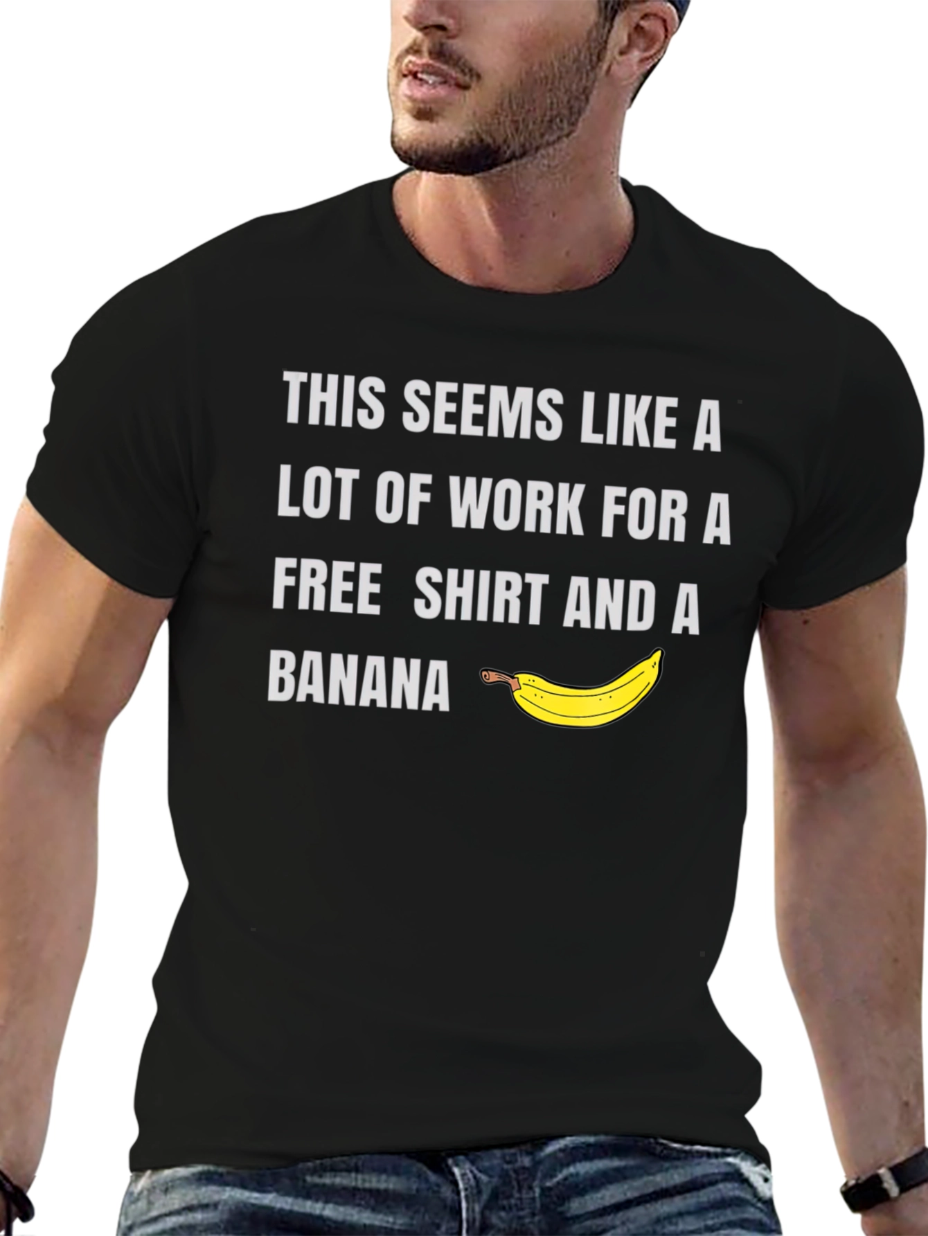 Free Shirt & Banana Mens Graphic Tee