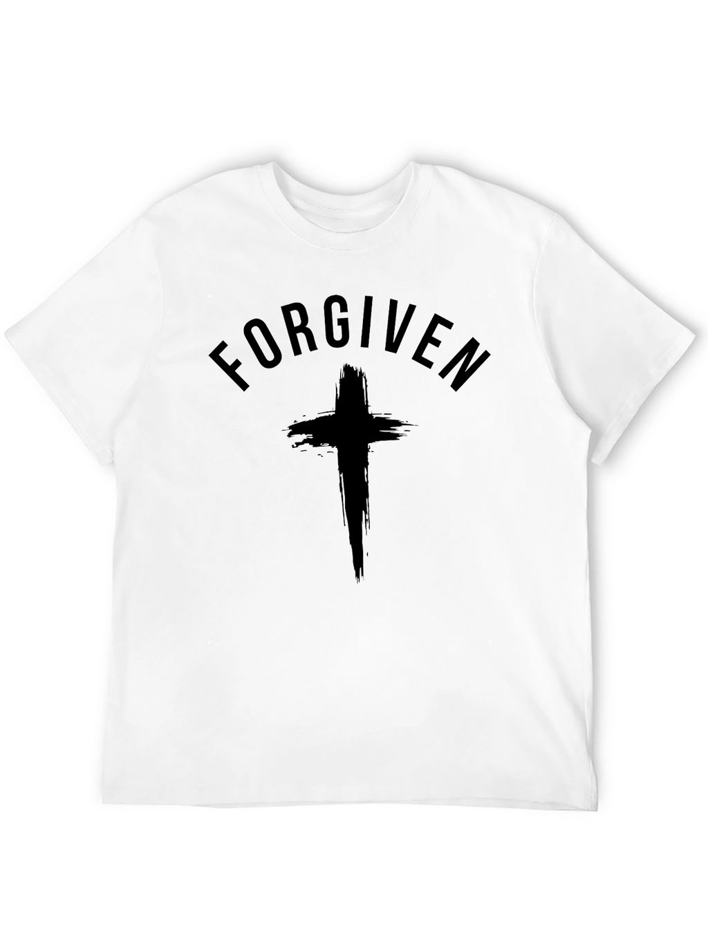Forgiven Christian T-Shirt with Cross Graphic