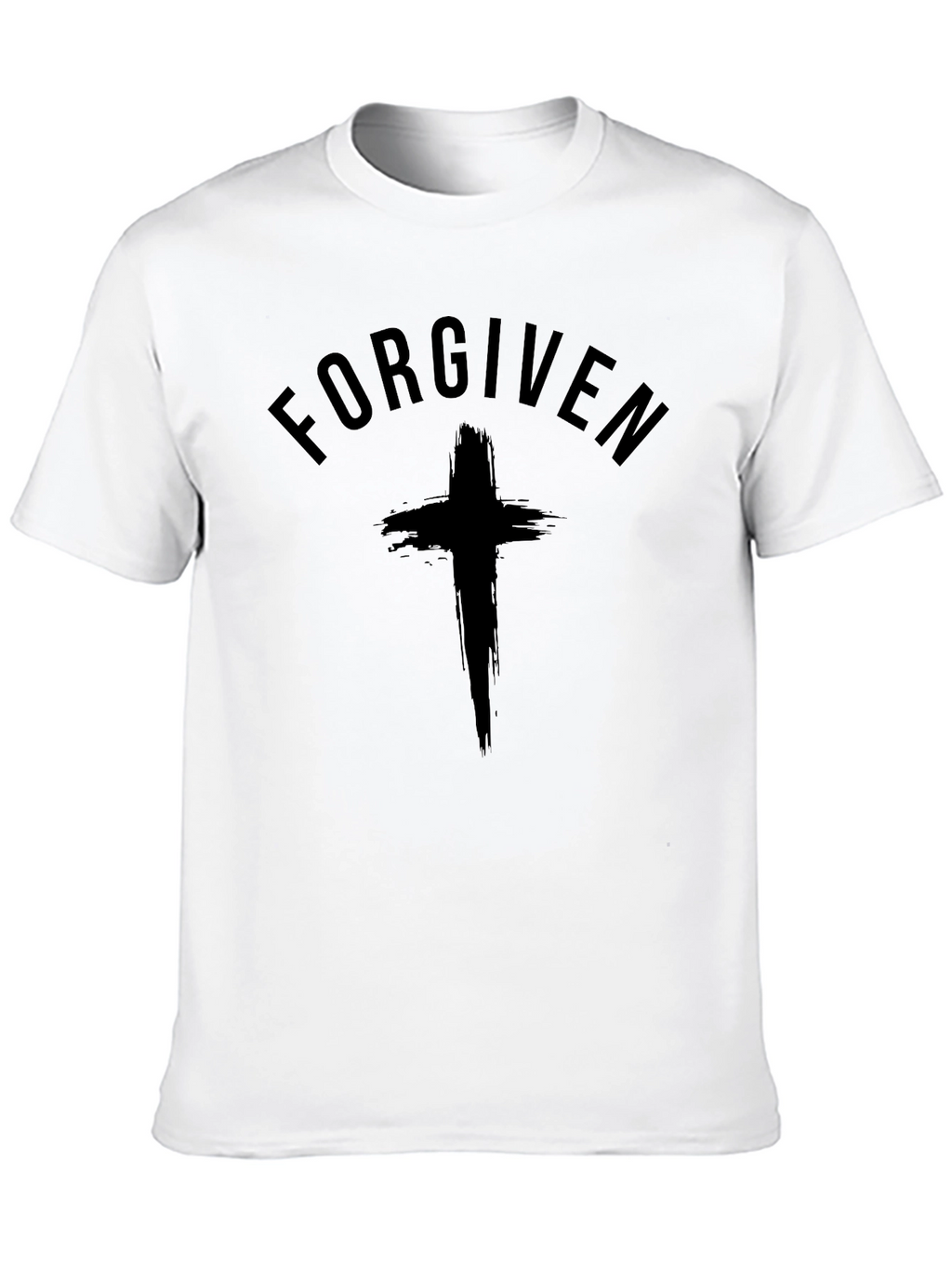 Forgiven Christian T-Shirt with Cross Graphic