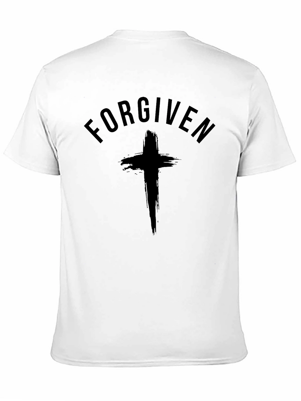 Forgiven Christian T-Shirt with Cross Graphic