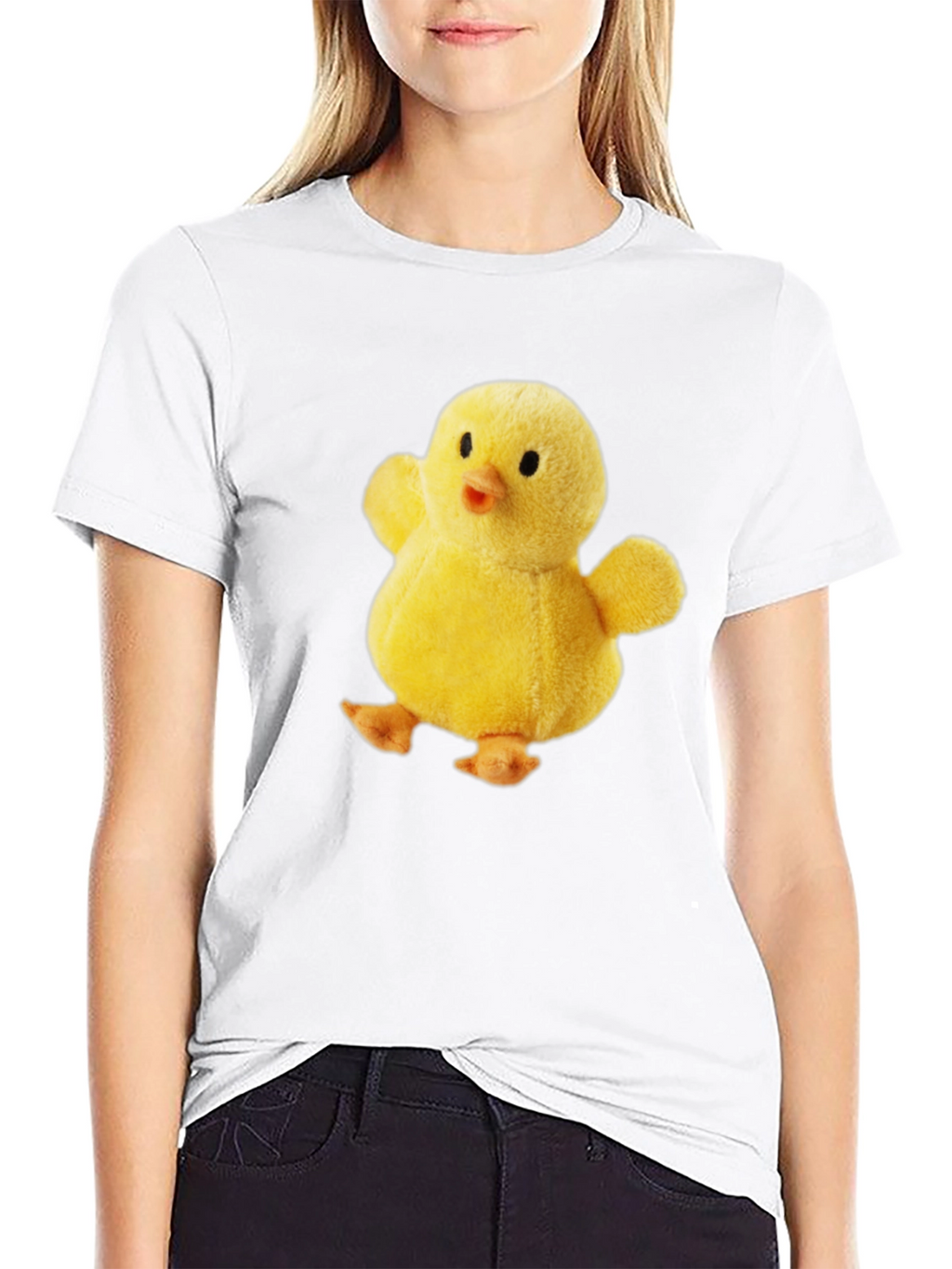 Cute Chick Plush Graphic T-Shirt