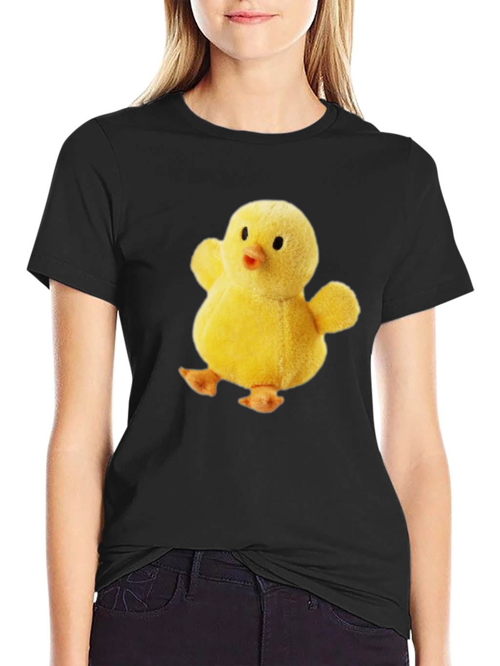 Cute Chick Plush Graphic T-Shirt