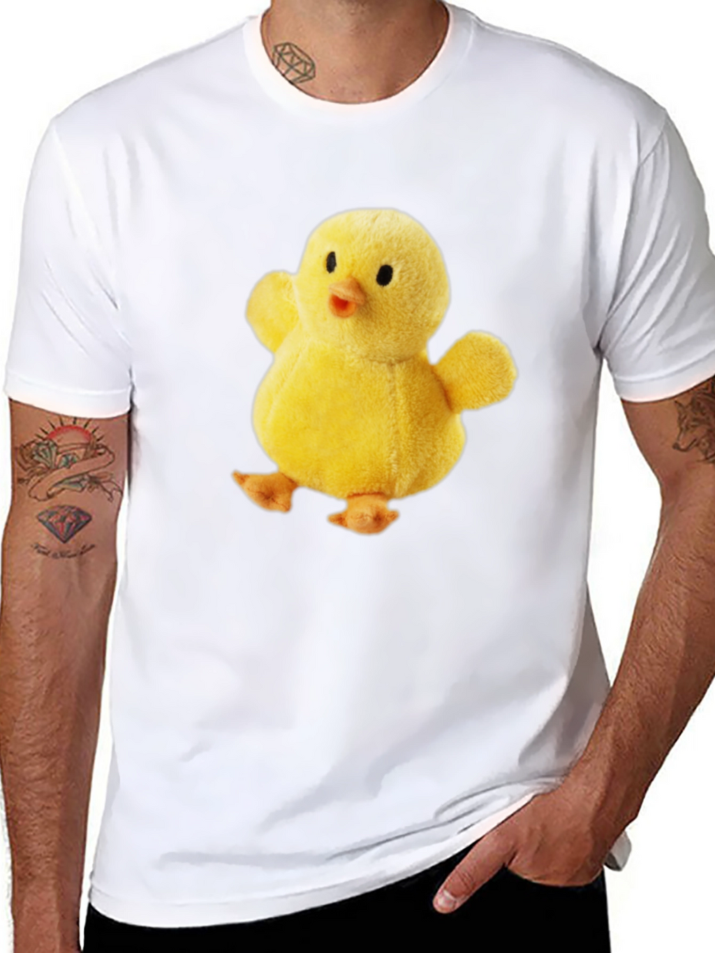 Cute Chick Plush Graphic T-Shirt