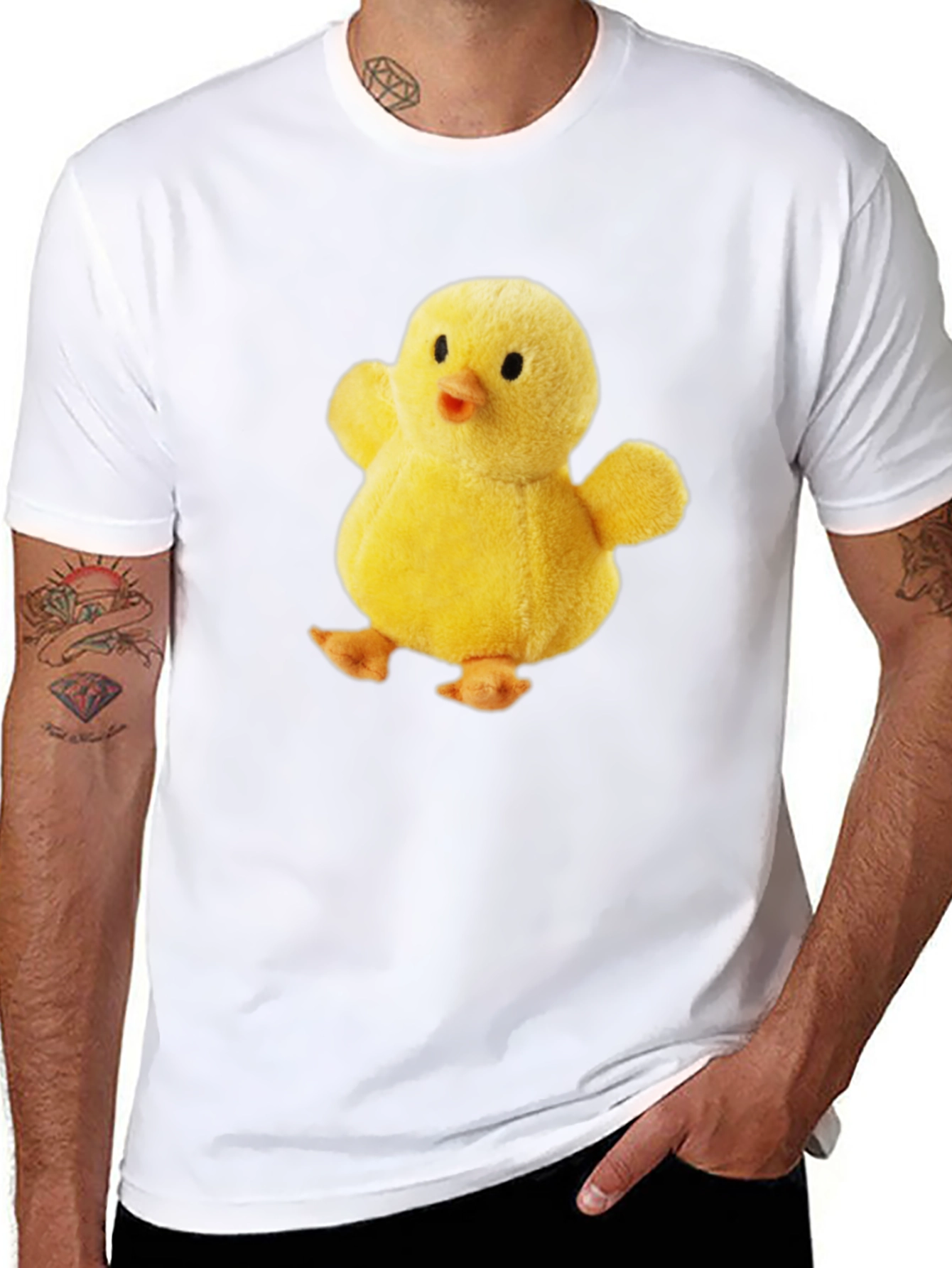 Cute Chick Plush Graphic T-Shirt