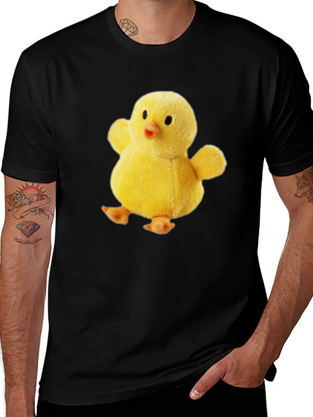 Cute Chick Plush Graphic T-Shirt