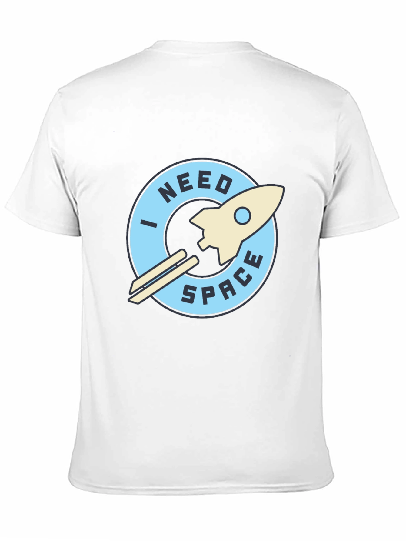 I Need Space Black Graphic T-Shirt