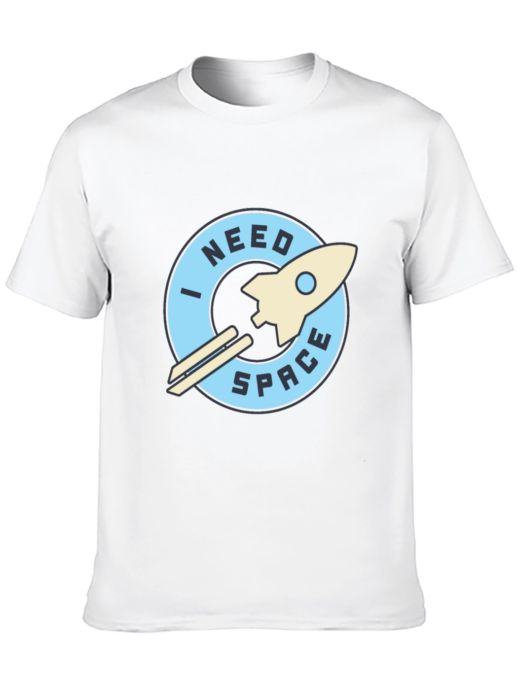 I Need Space Black Graphic T-Shirt