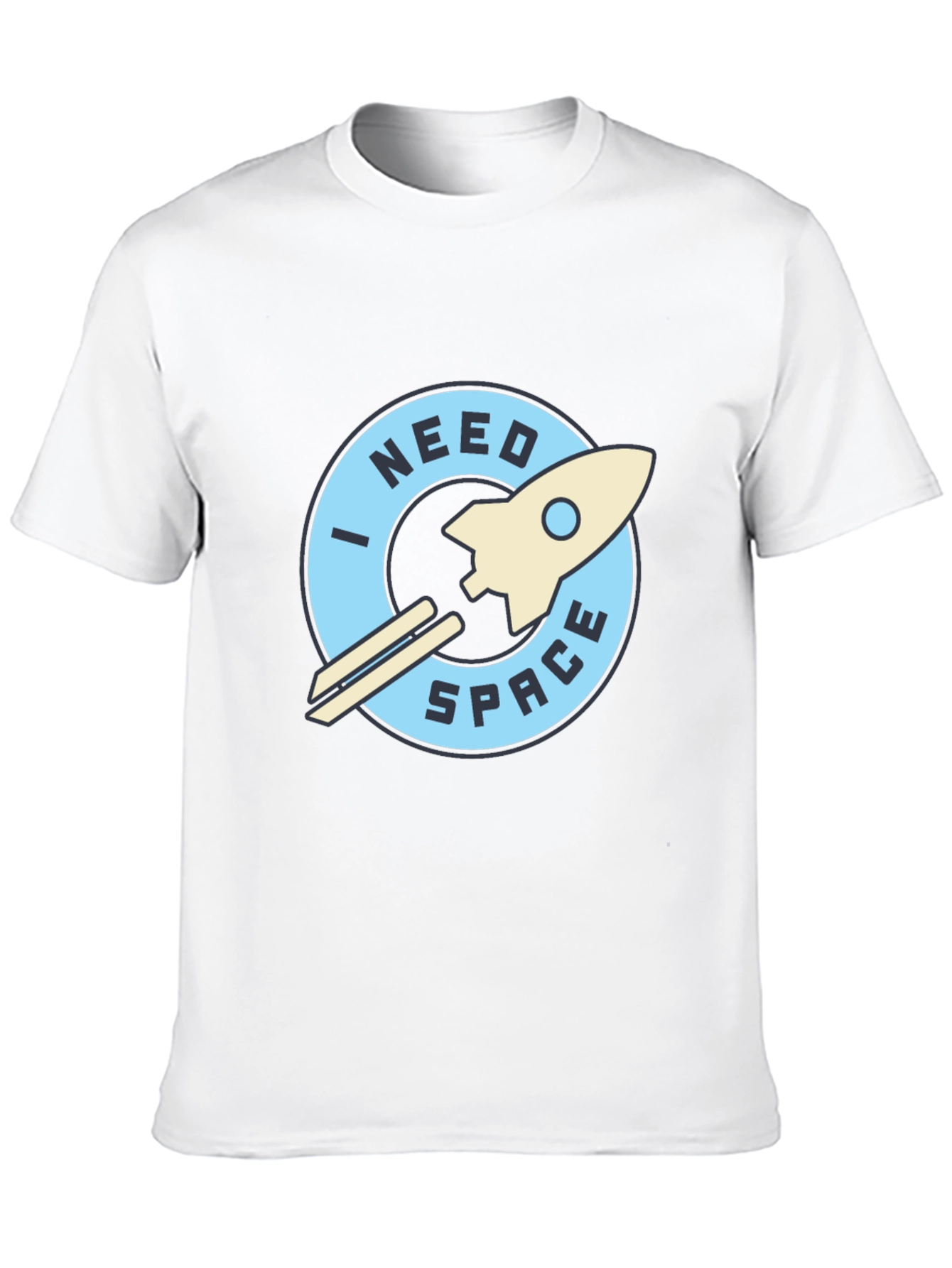 I Need Space Black Graphic T-Shirt