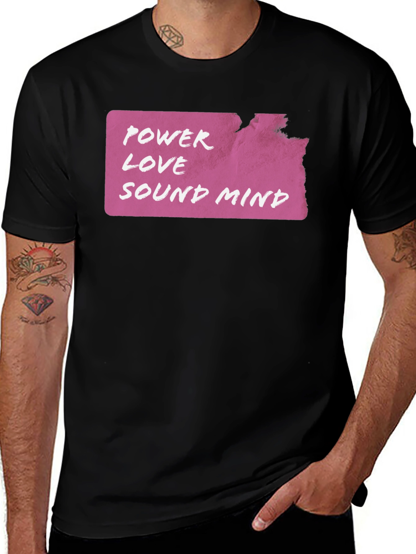 Power Love Sound Mind Graphic T-Shirt