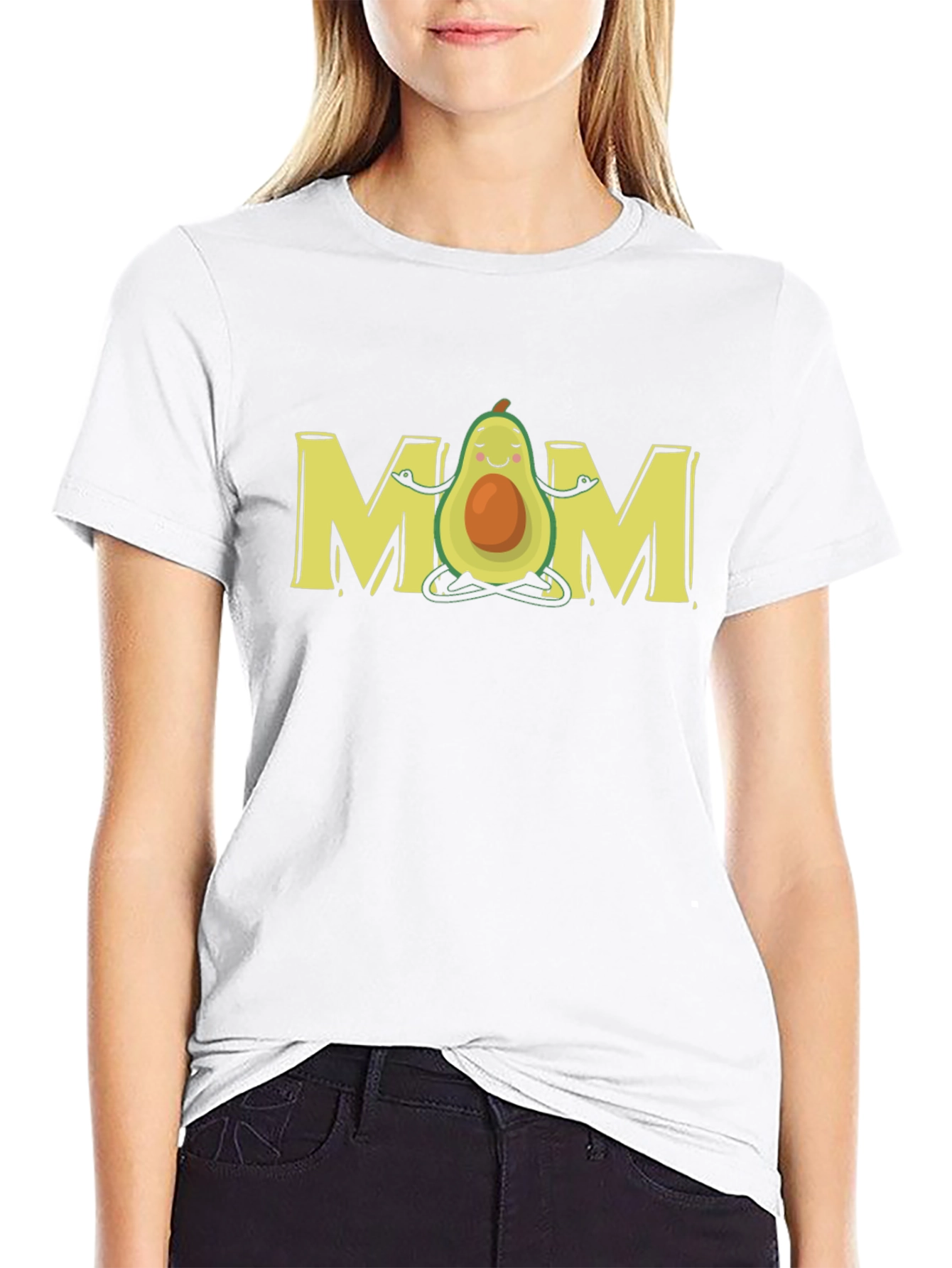 Avocado Mom Graphic Tee - Yoga Lover T-Shirt