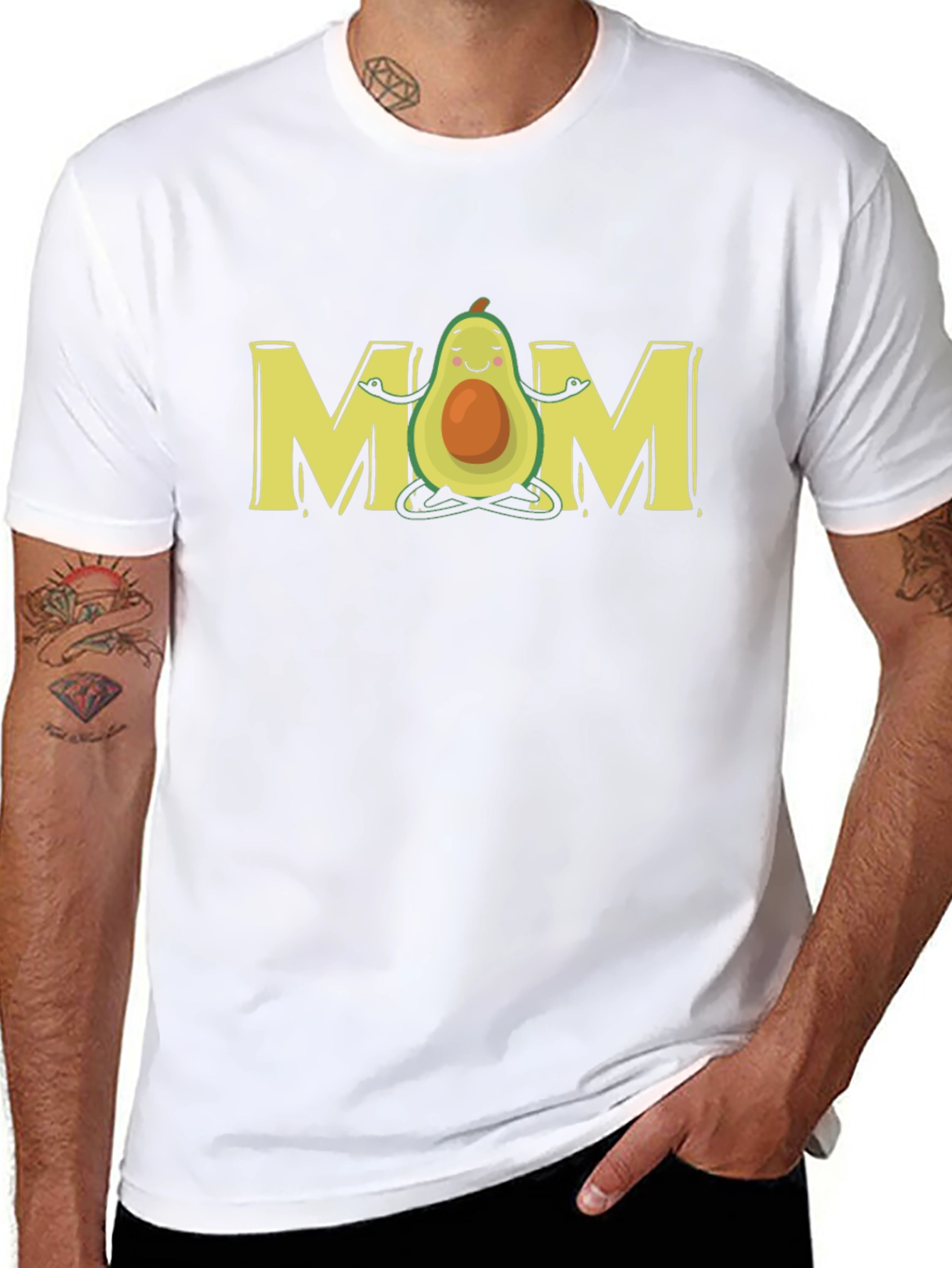 Avocado Mom Graphic Tee - Yoga Lover T-Shirt