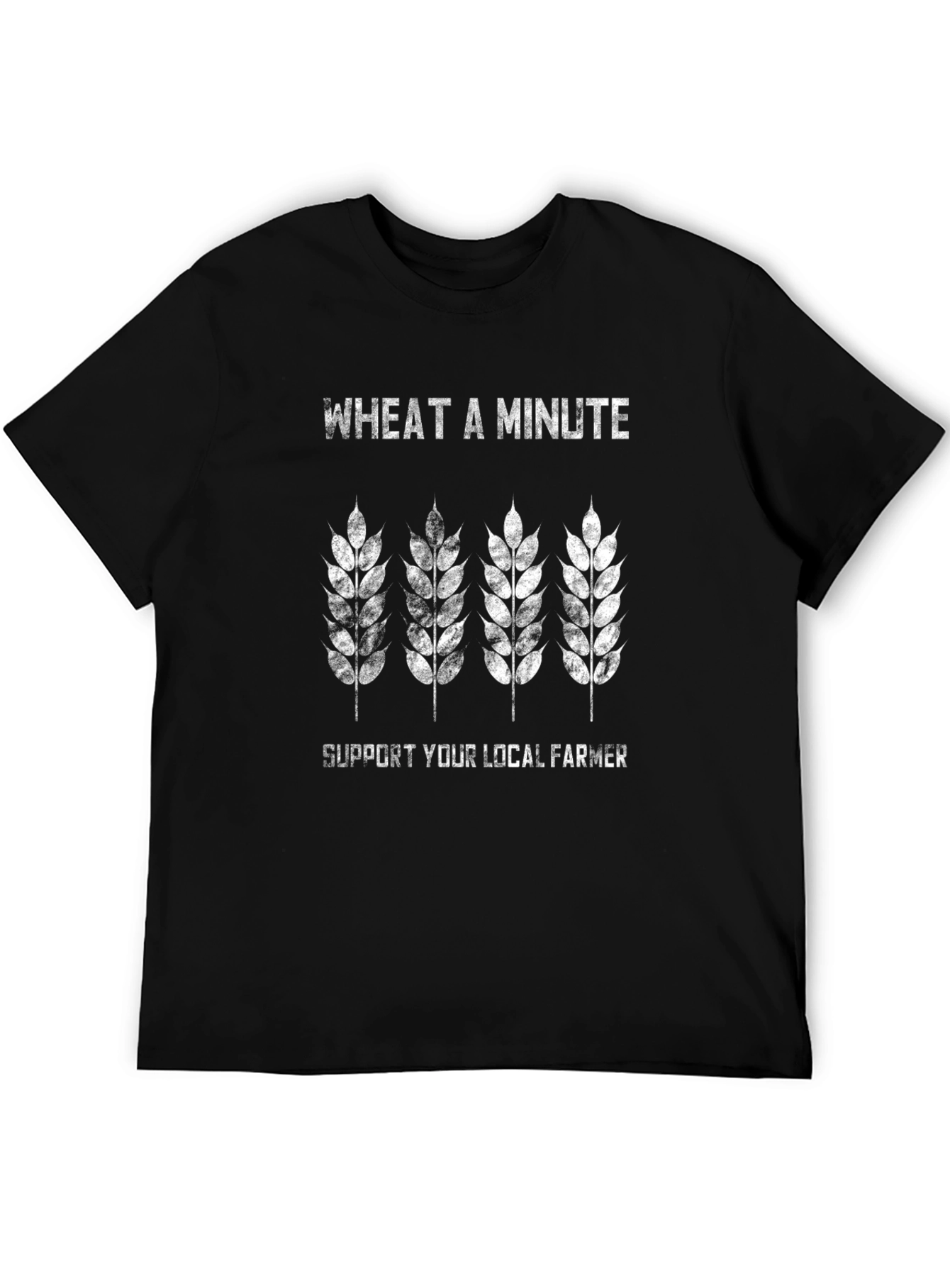 Wheat a Minute Black T-Shirt