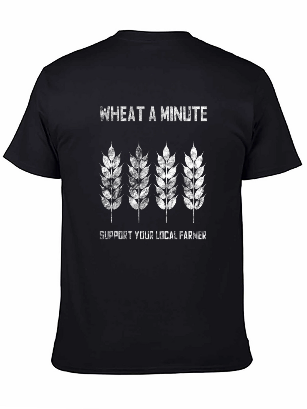 Wheat a Minute Black T-Shirt