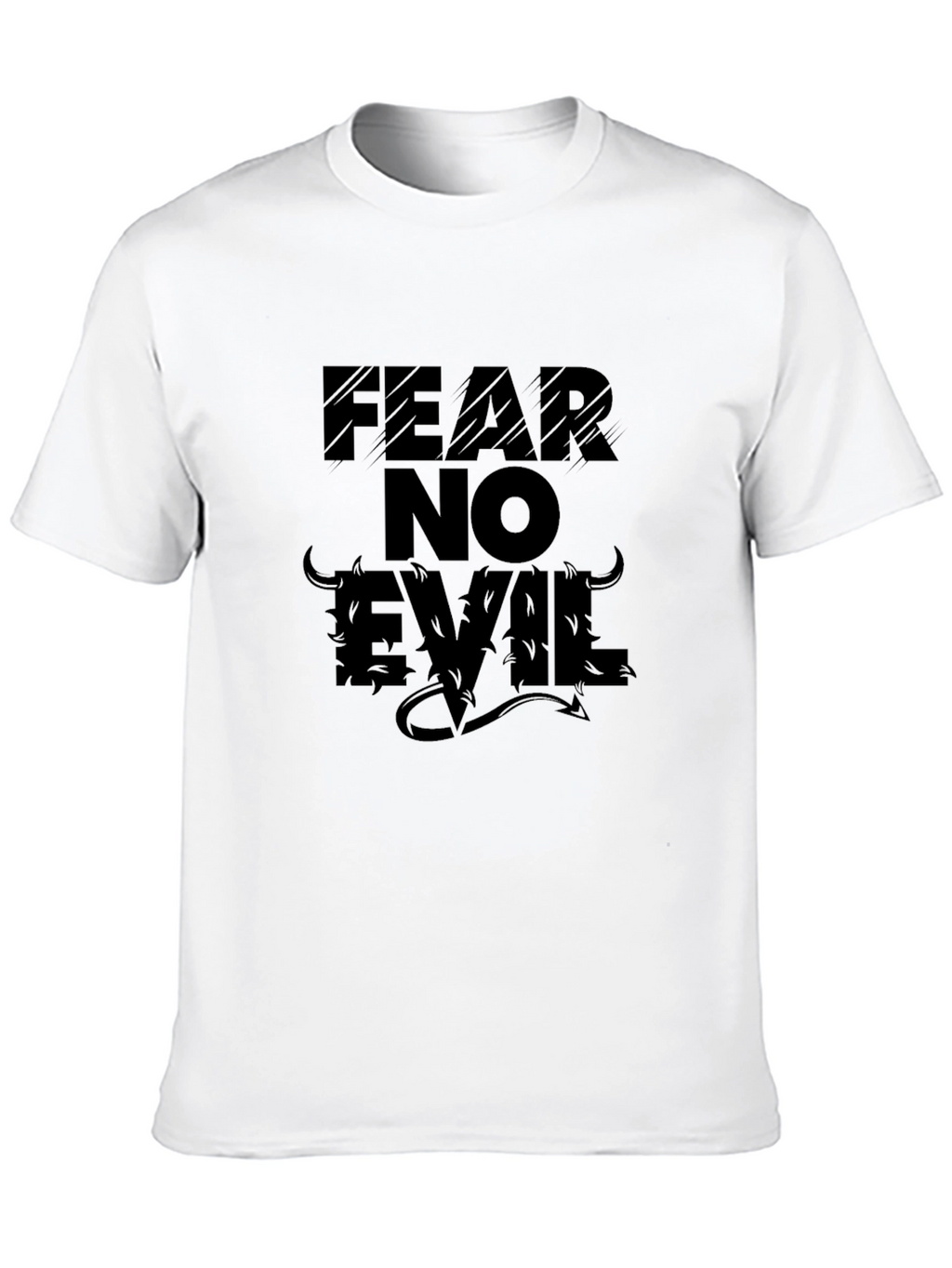 Fear No Evil Graphic T-Shirt - Black
