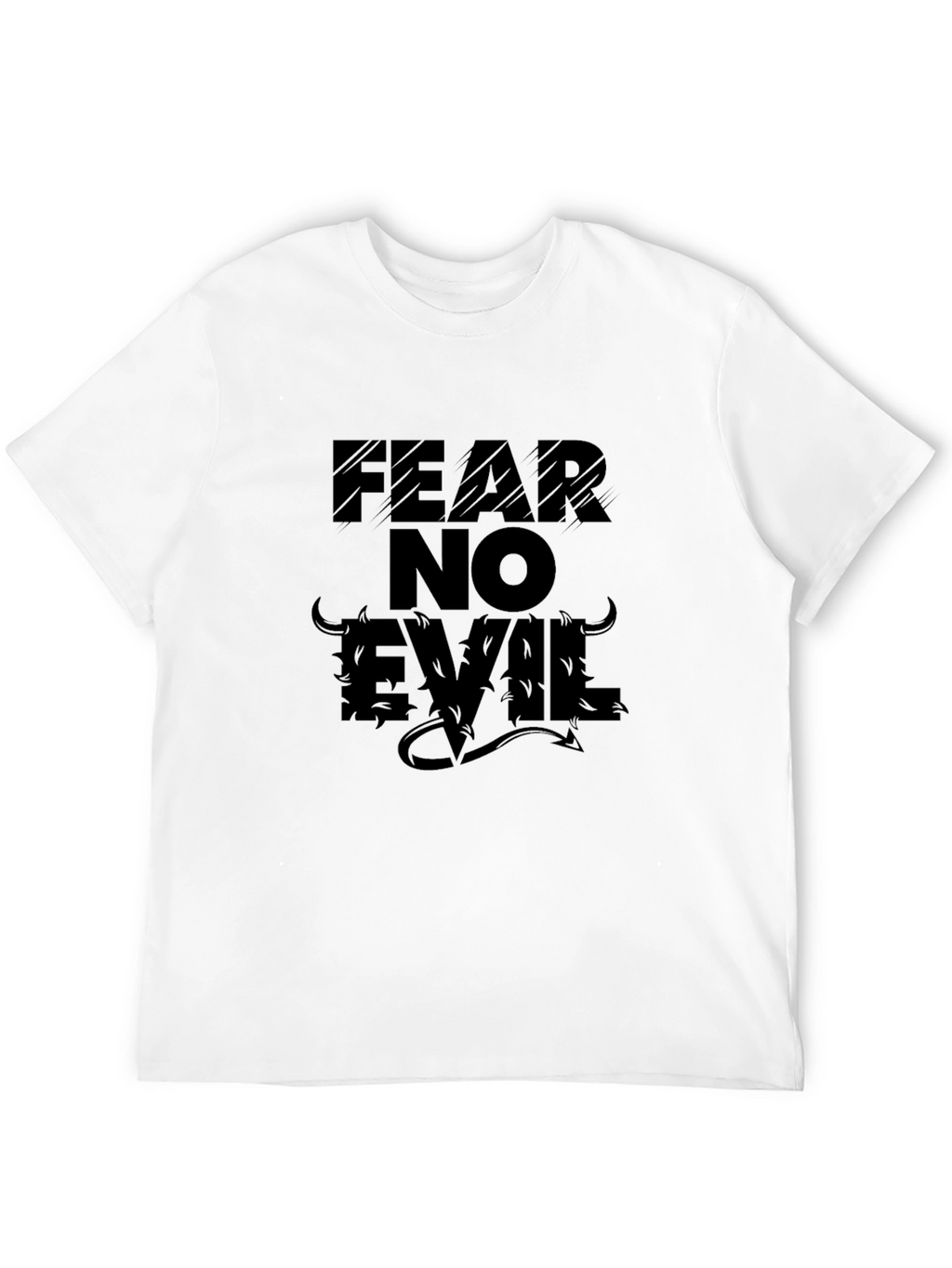 Fear No Evil Graphic T-Shirt - Black