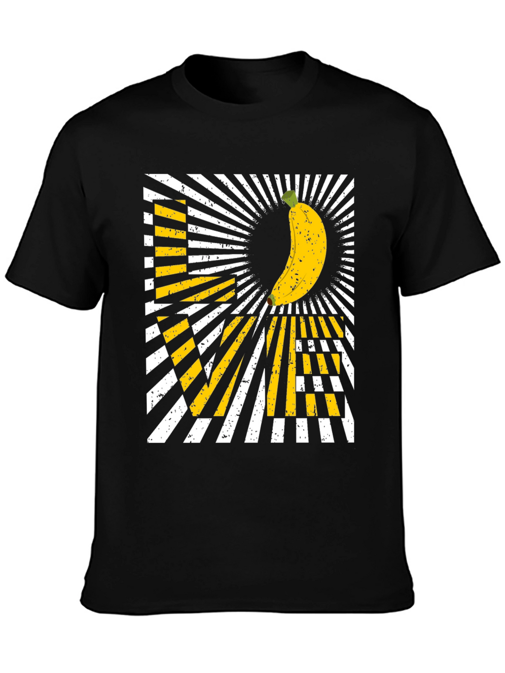 Banana Love Graphic T-Shirt - Mens Black Tee