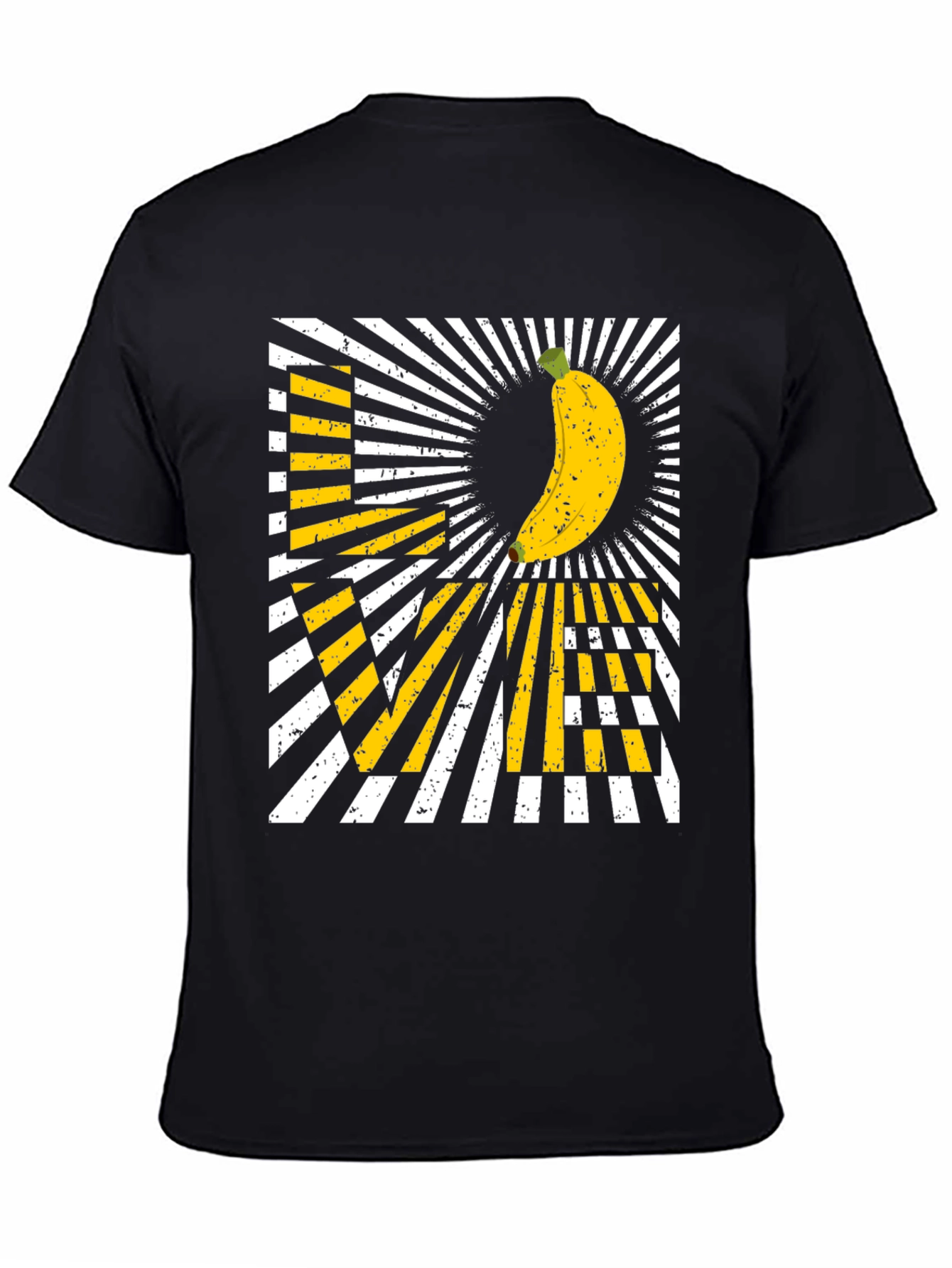 Banana Love Graphic T-Shirt - Mens Black Tee