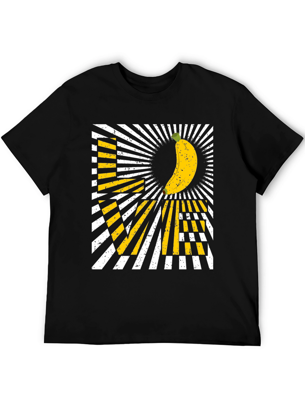 Banana Love Graphic T-Shirt - Mens Black Tee