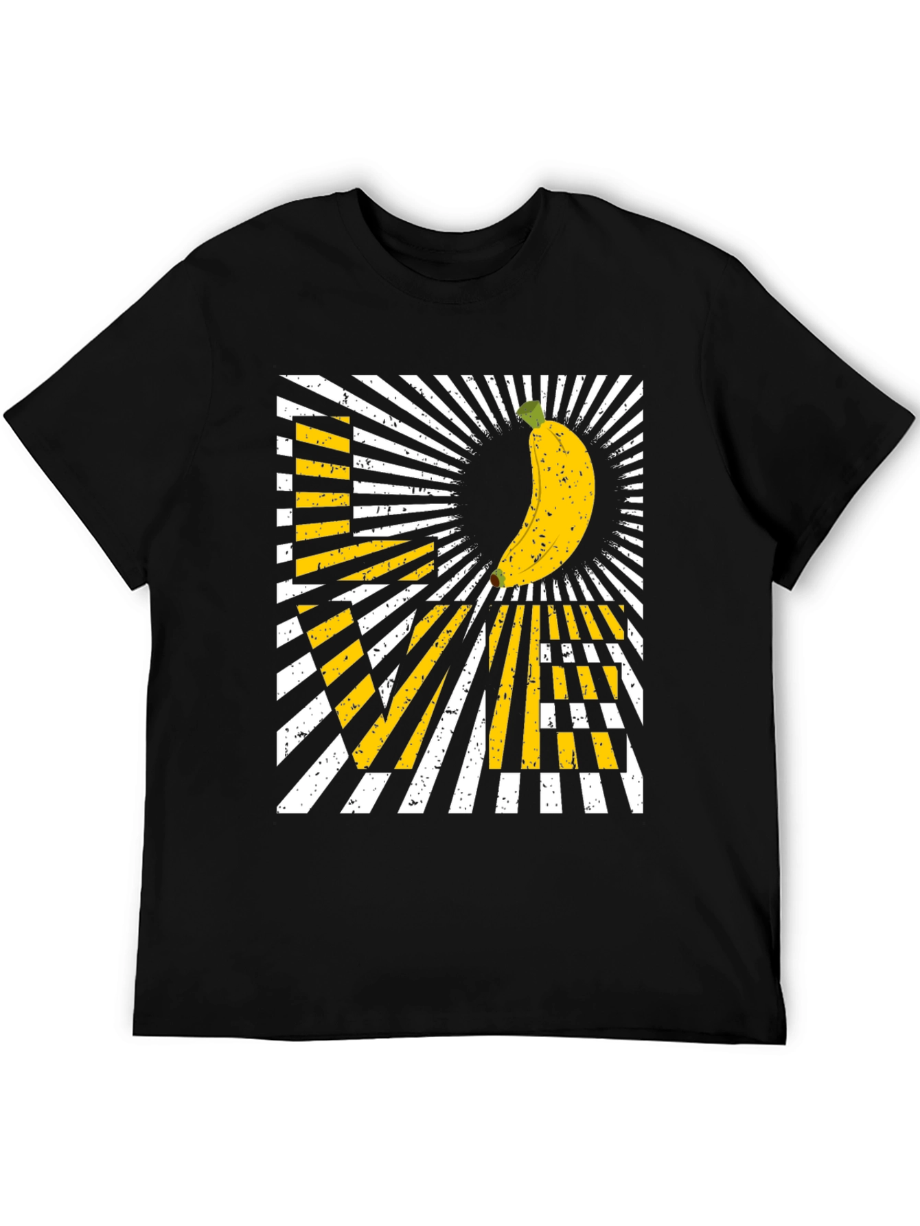 Banana Love Graphic T-Shirt - Mens Black Tee