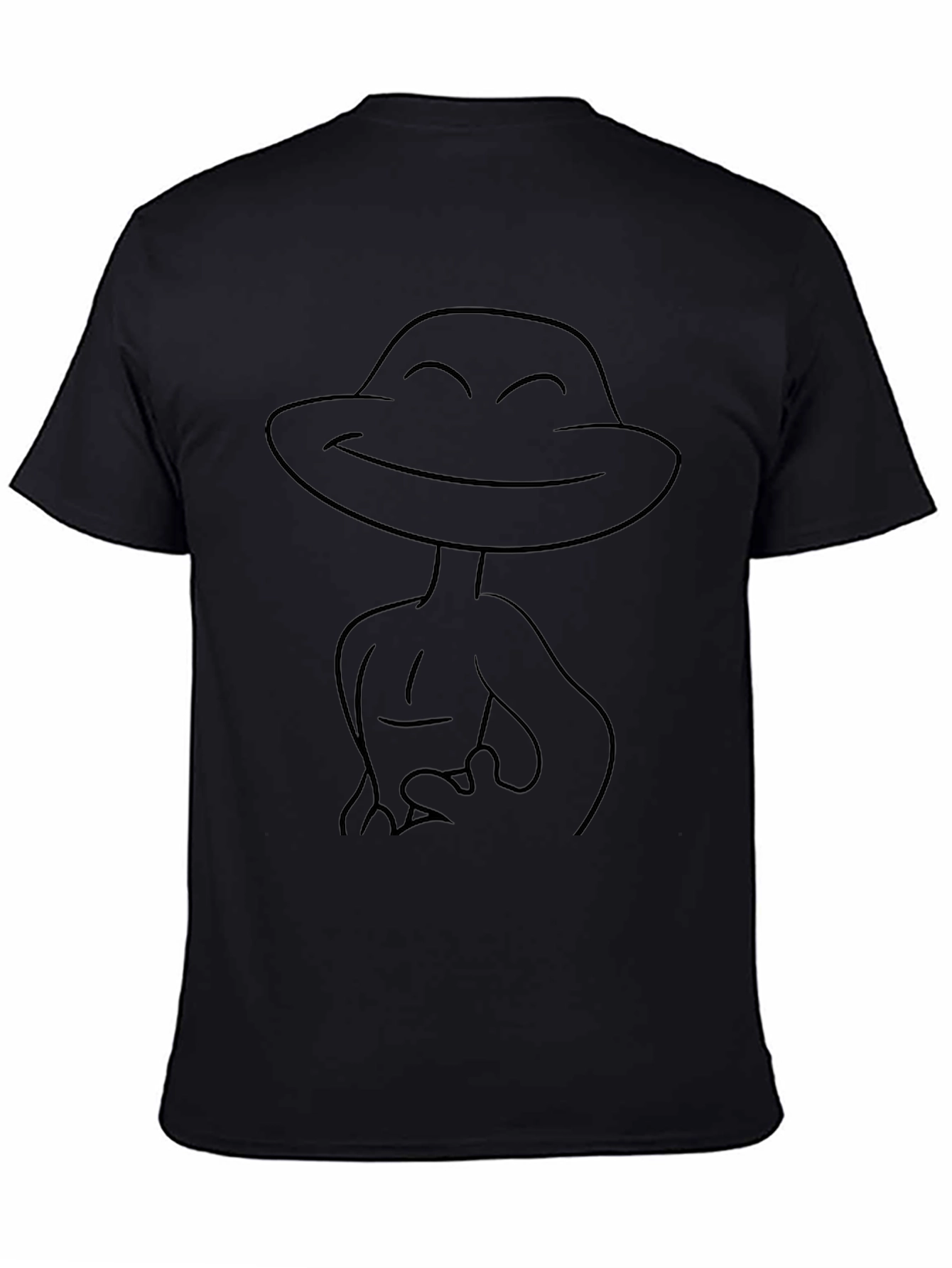 Smiling Frog Graphic Black T-Shirt