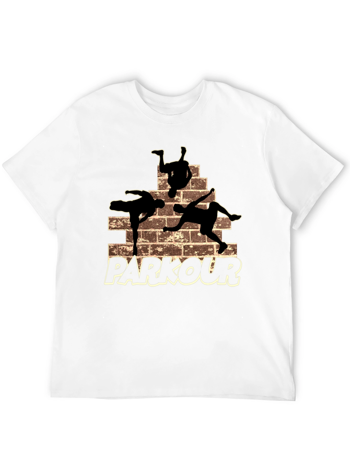 Parkour Silhouette Graphic T-Shirt - Urban Style