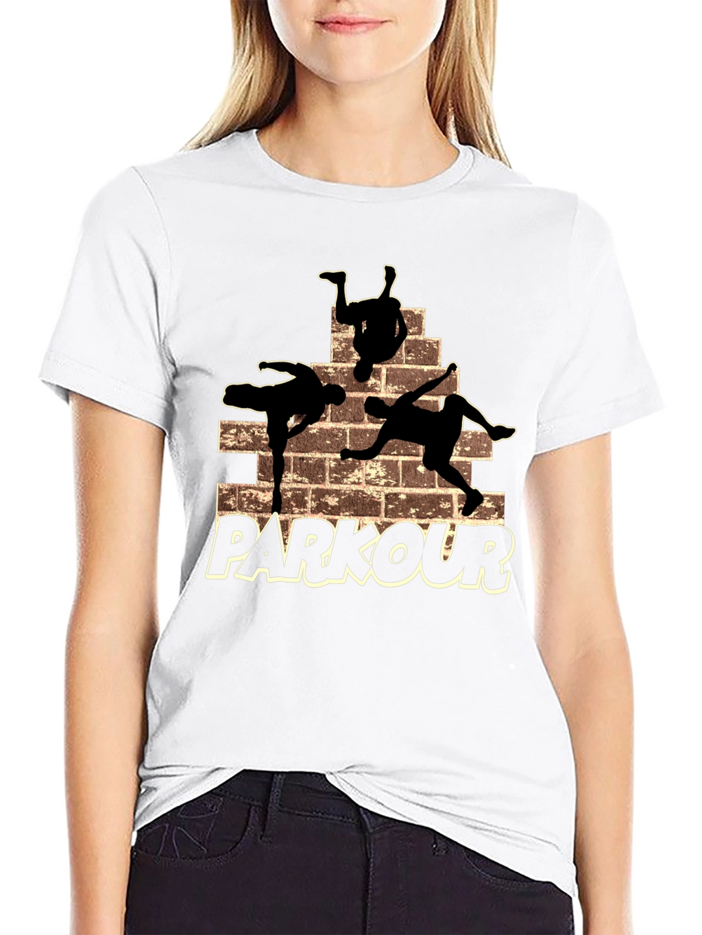 Parkour Silhouette Graphic T-Shirt - Urban Style