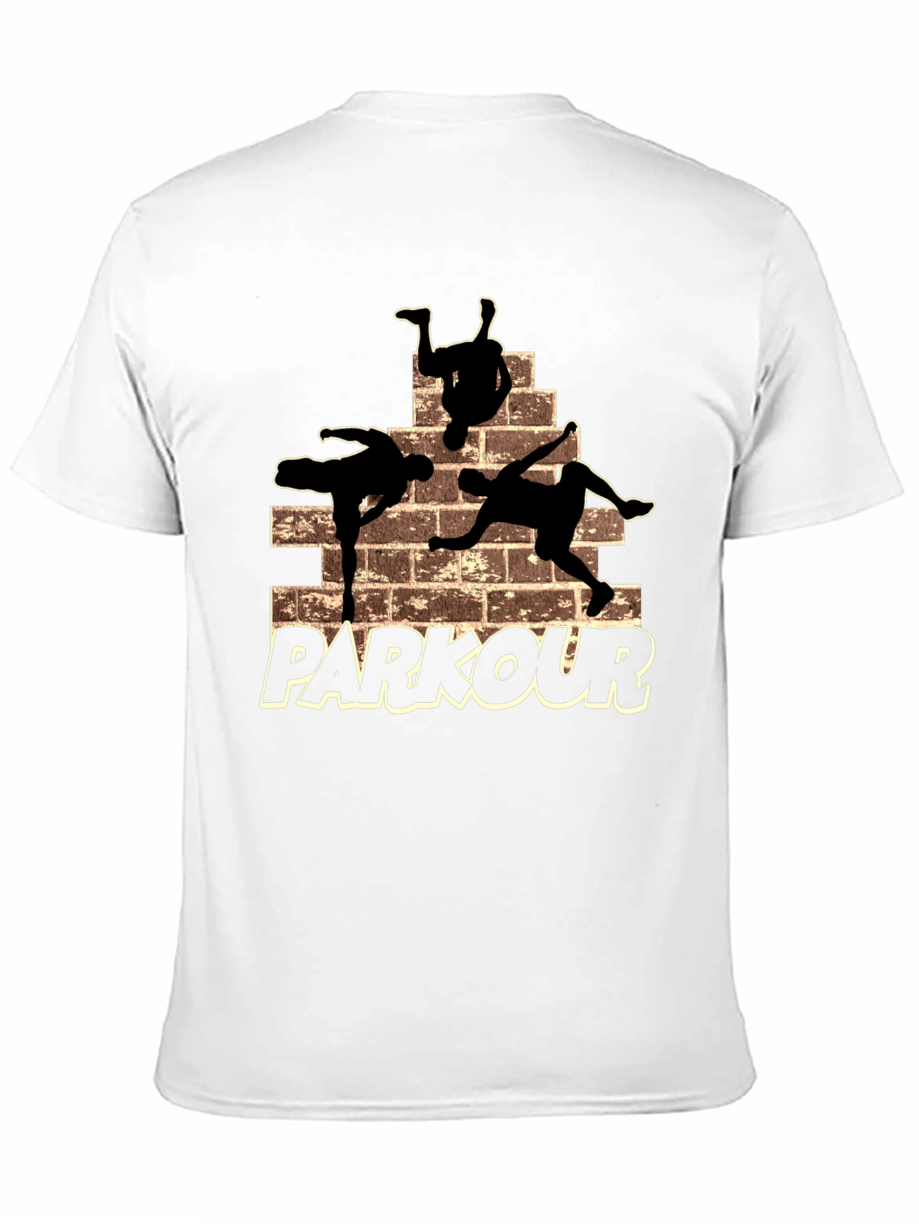 Parkour Silhouette Graphic T-Shirt - Urban Style