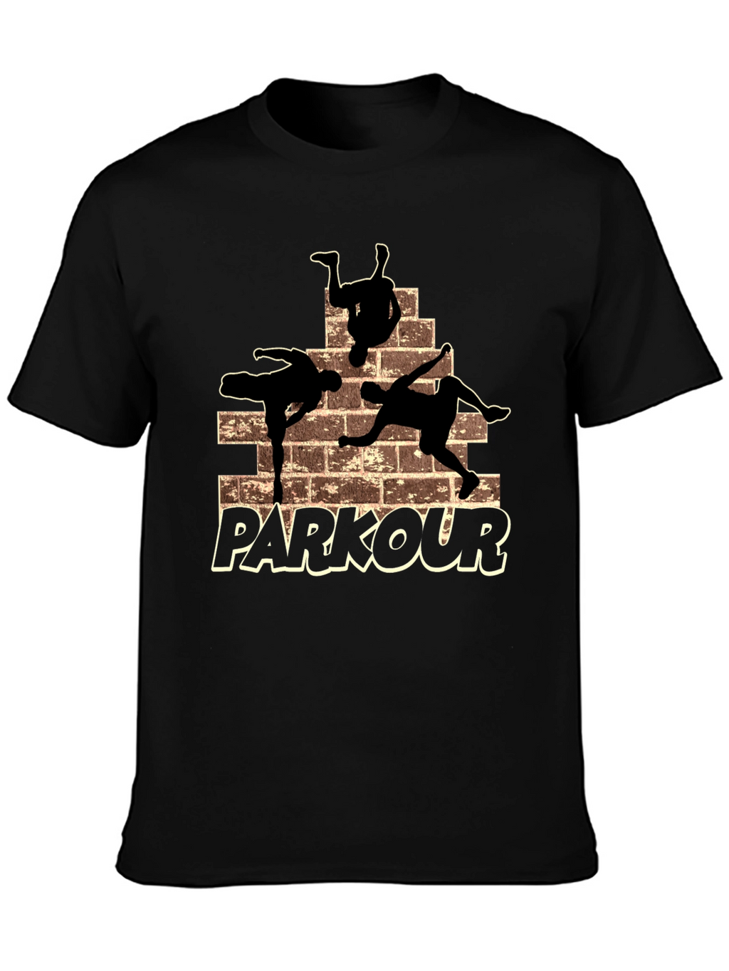 Parkour Silhouette Graphic T-Shirt - Urban Style