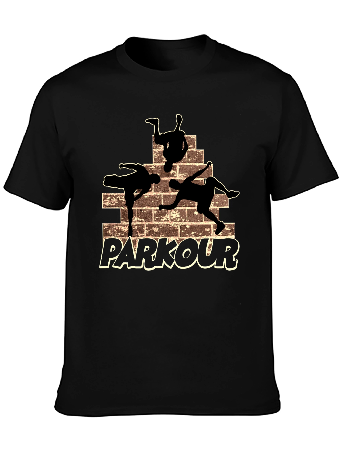 Parkour Silhouette Graphic T-Shirt - Urban Style