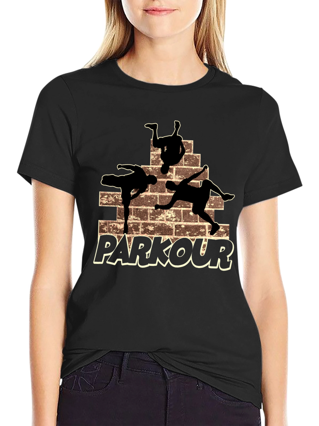Parkour Silhouette Graphic T-Shirt - Urban Style