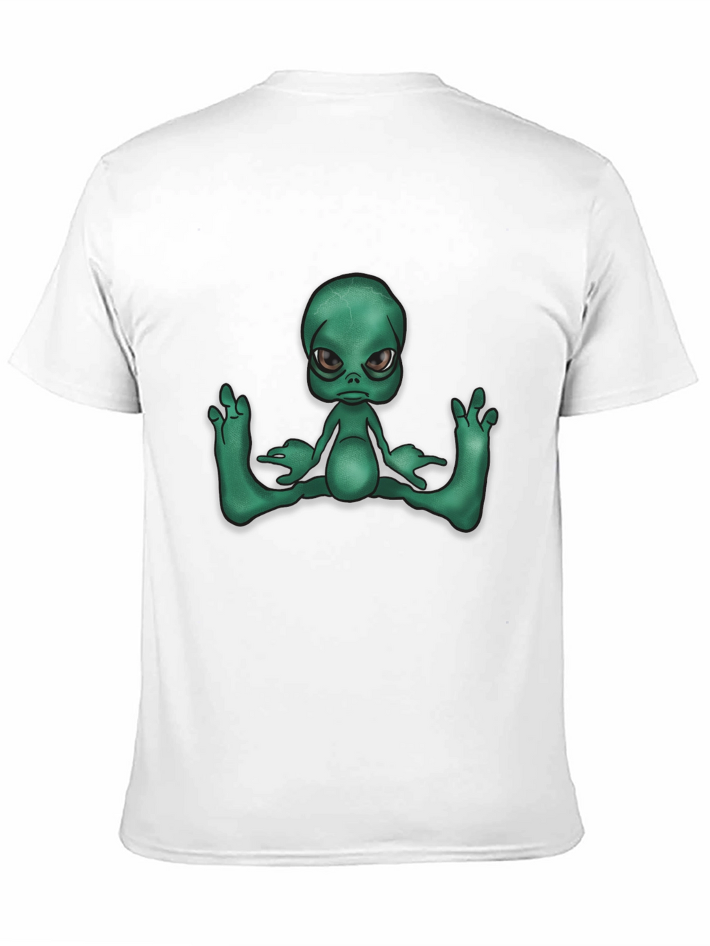 Alien Graphic Tee - Black Casual T-Shirt