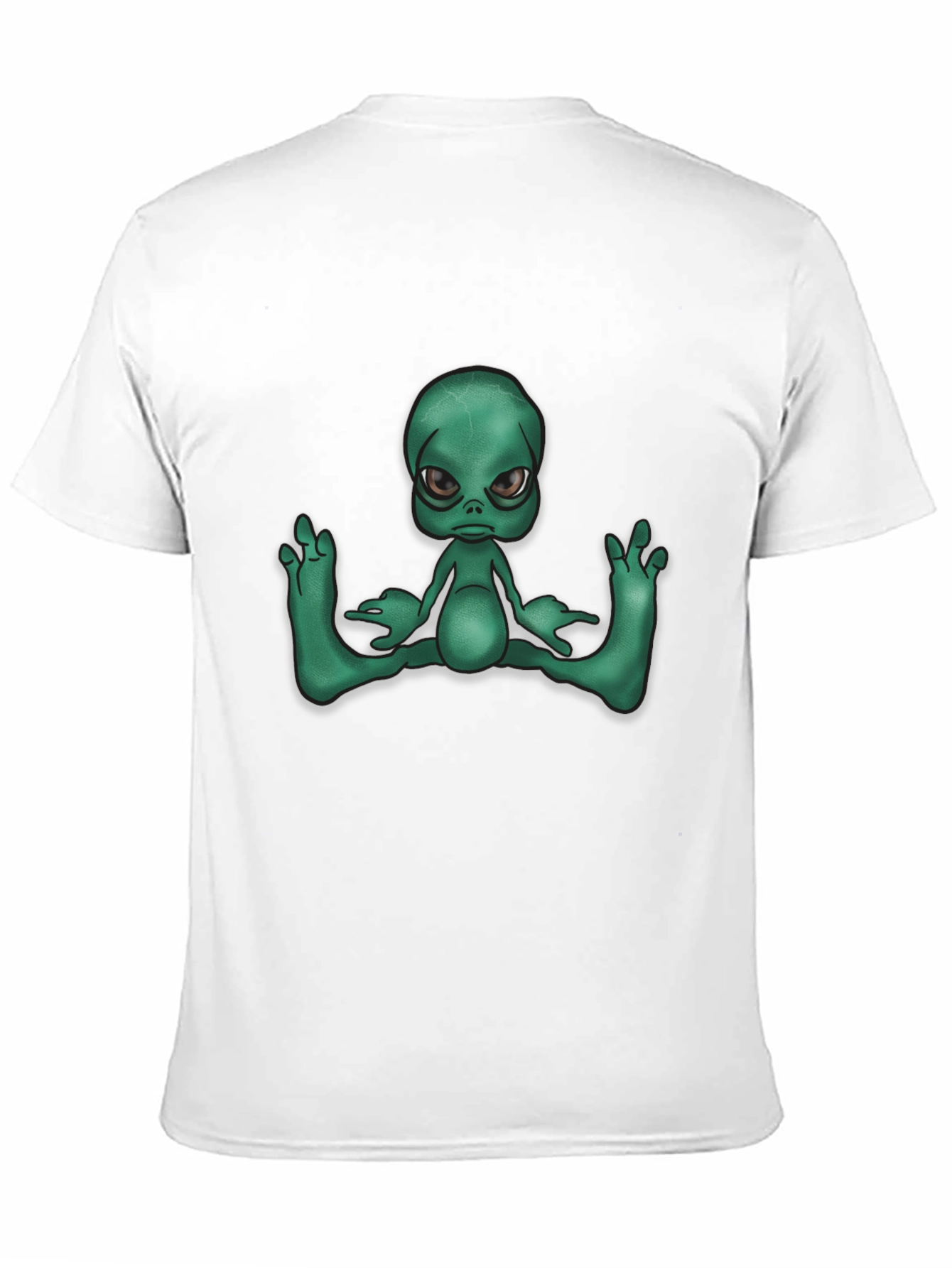 Alien Graphic Tee - Black Casual T-Shirt