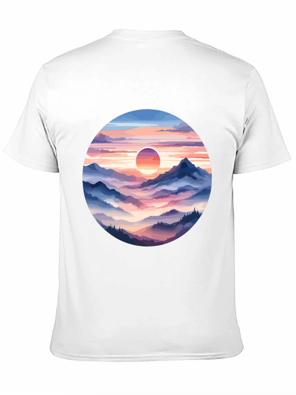 Mountain Sunset Graphic Tee - Stylish Comfort