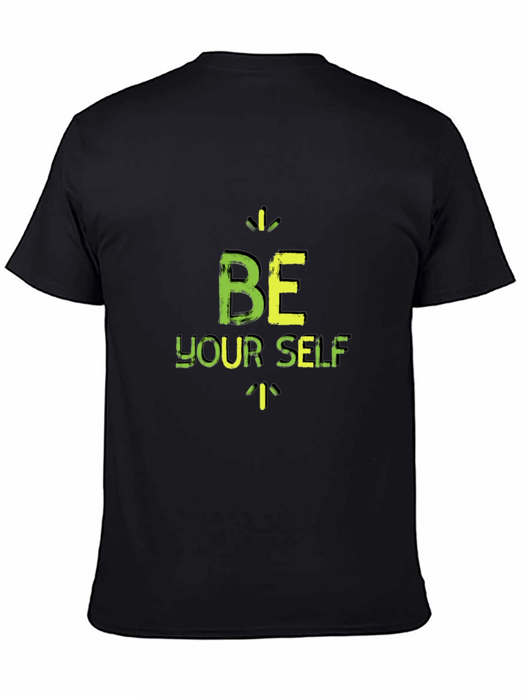 Be Yourself Black Graphic T-Shirt