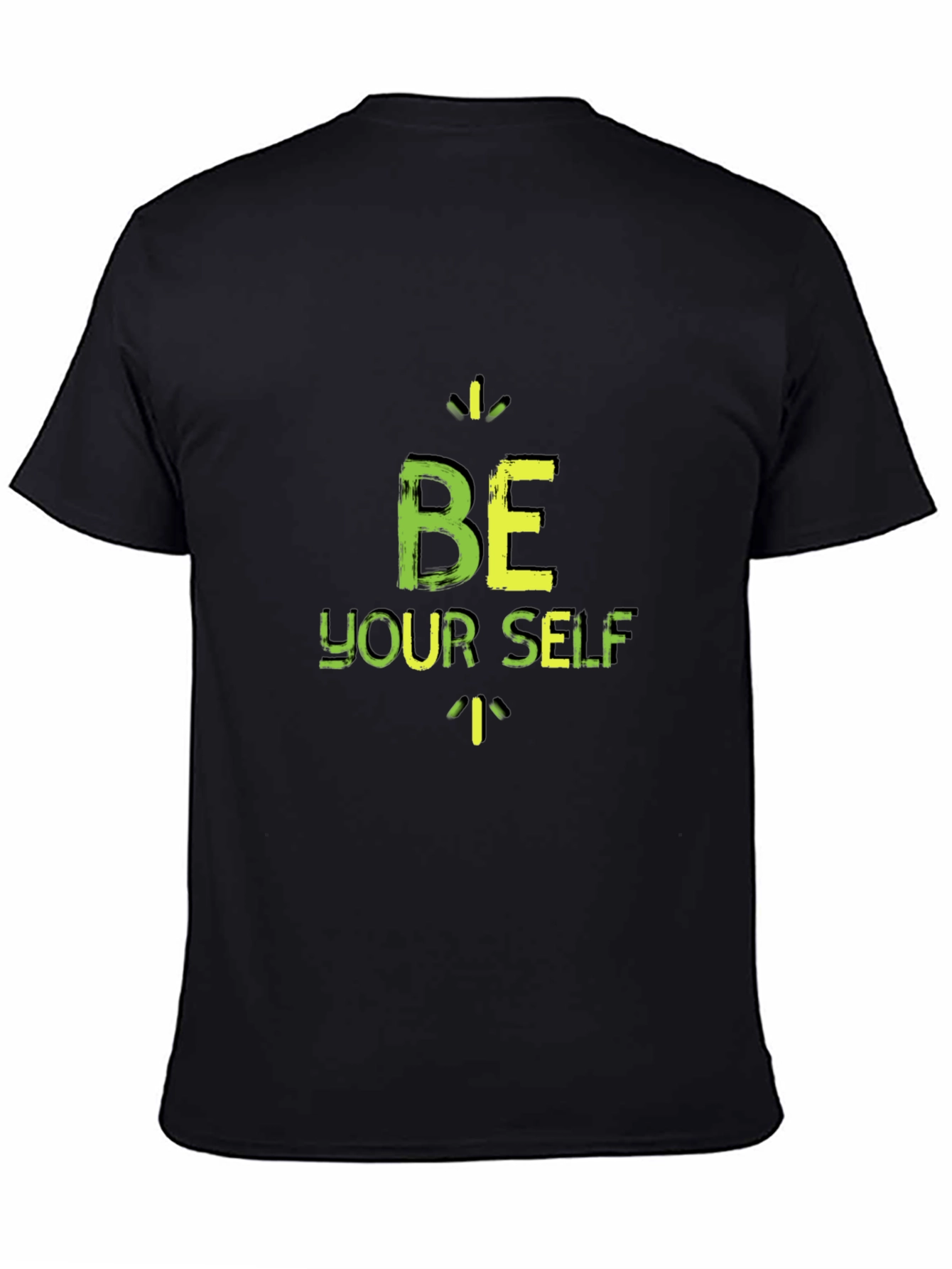 Be Yourself Black Graphic T-Shirt